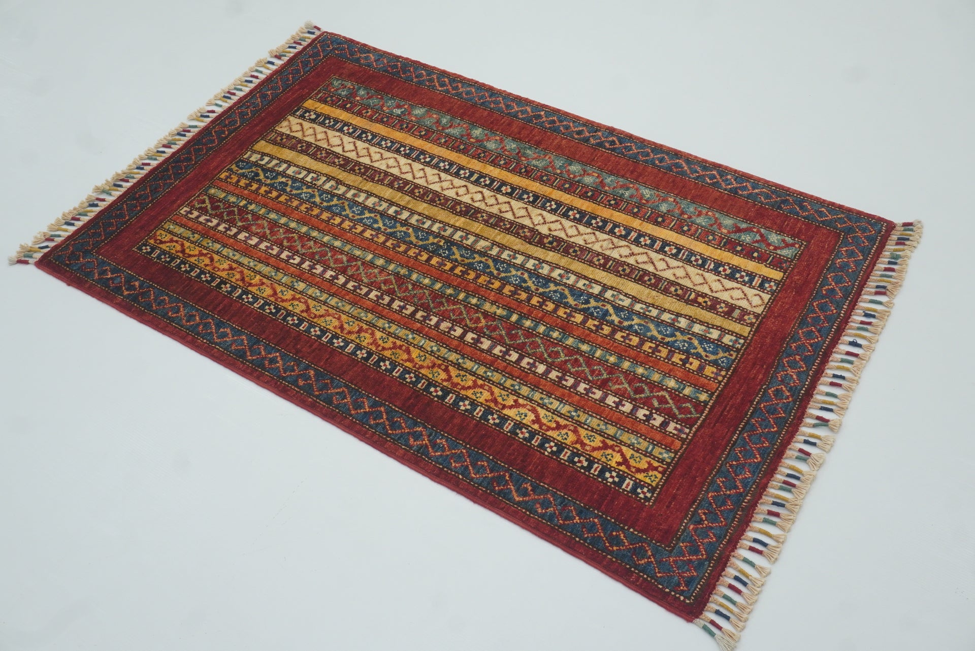 3x4 Red Turkish Style Hand knotted Rug - Yildiz Rugs