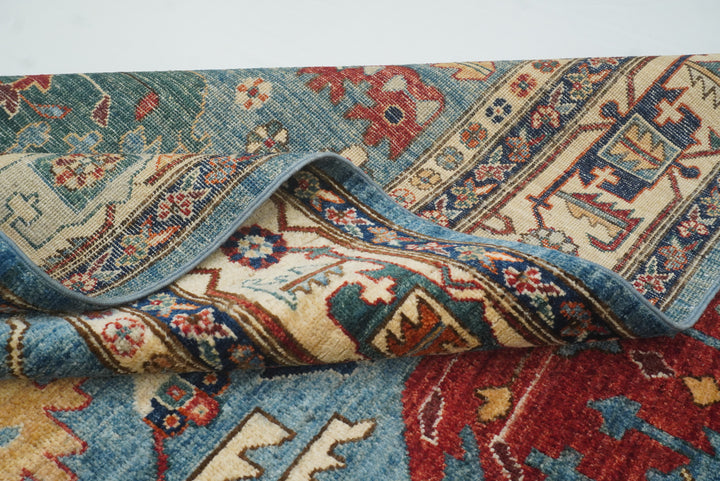 9x12 Blue Heriz Hand Knotted Afghan Oriental Rug - Yildiz Rugs