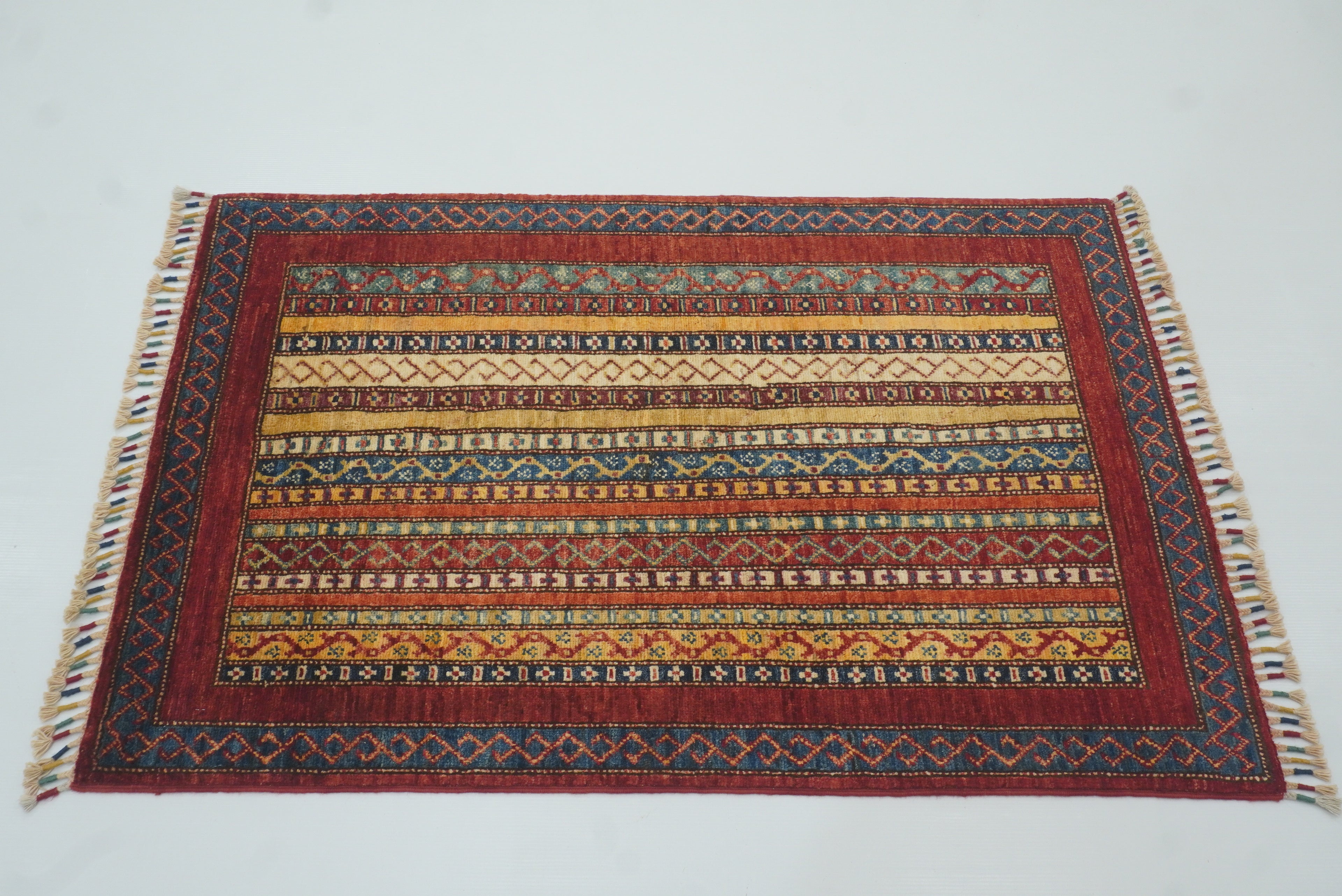 3x4 Red Turkish Style Hand knotted Rug - Yildiz Rugs