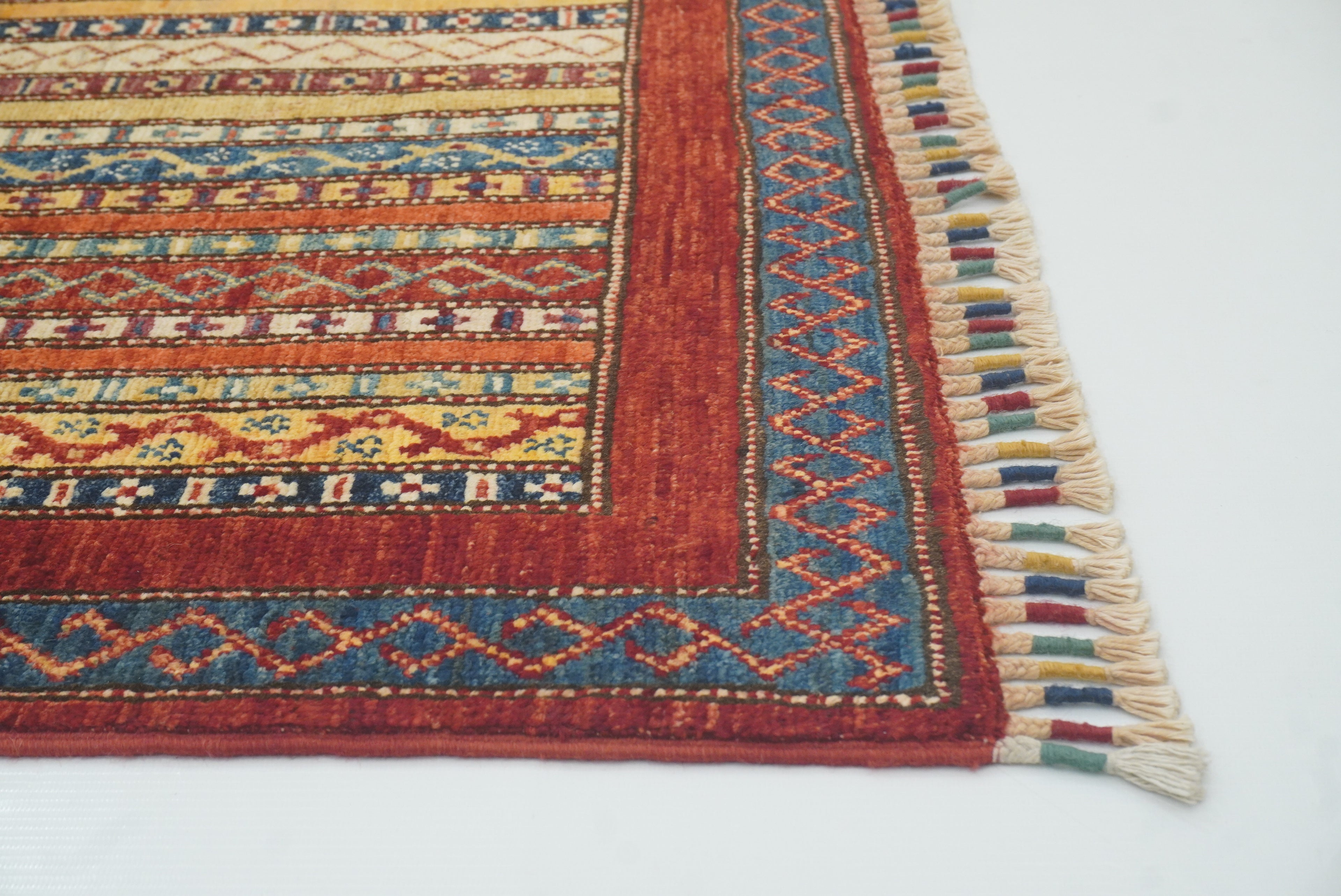 3x4 Red Turkish Style Hand knotted Rug - Yildiz Rugs