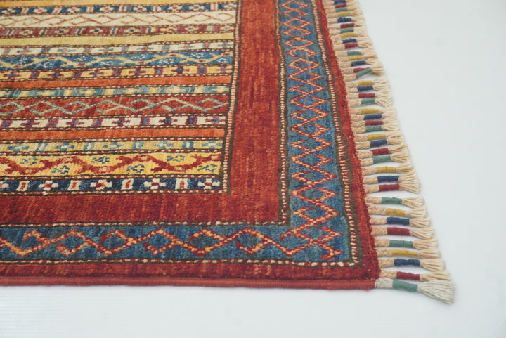 3x4 Red Turkish Style Hand knotted Rug - Yildiz Rugs