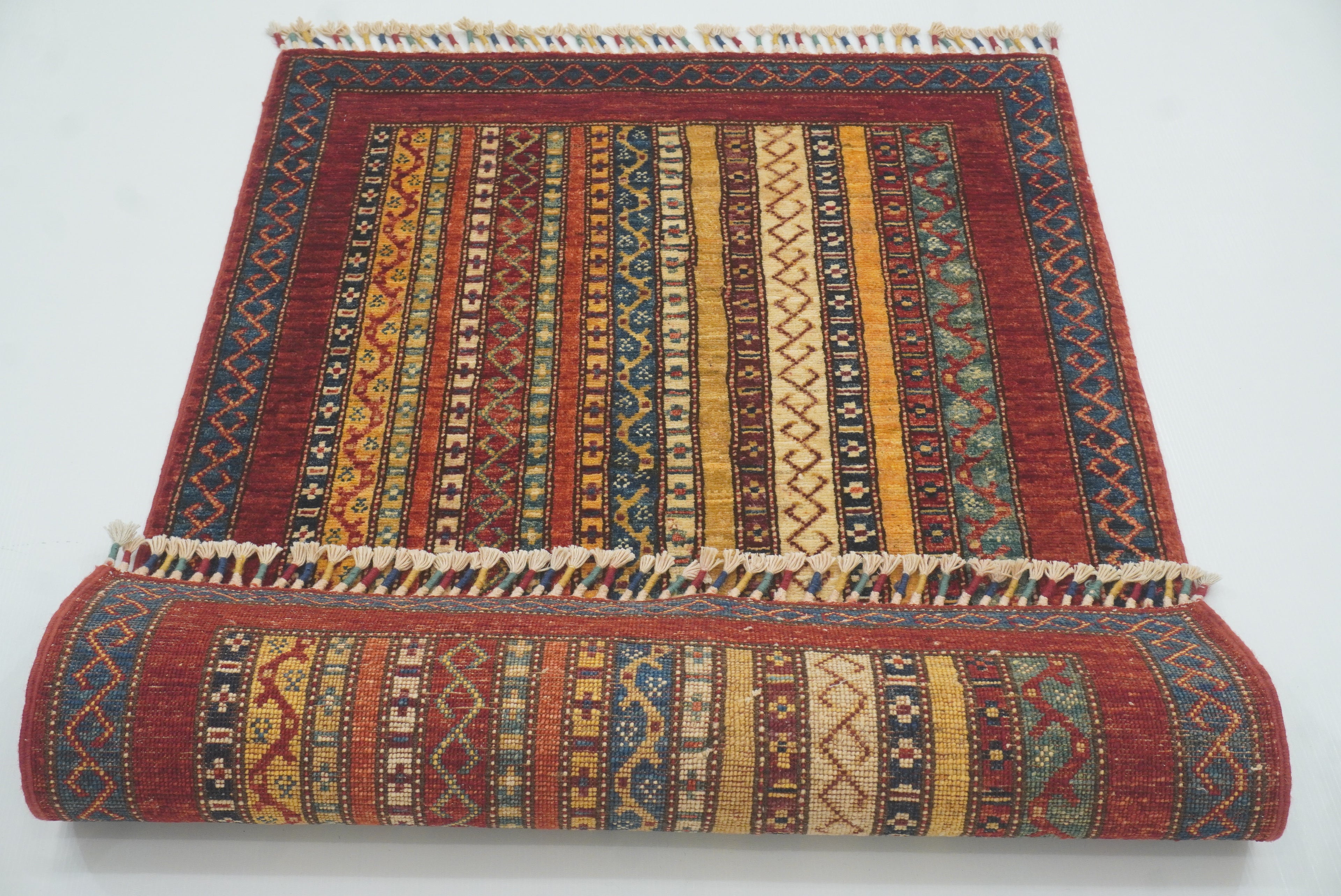 3x4 Red Turkish Style Hand knotted Rug - Yildiz Rugs