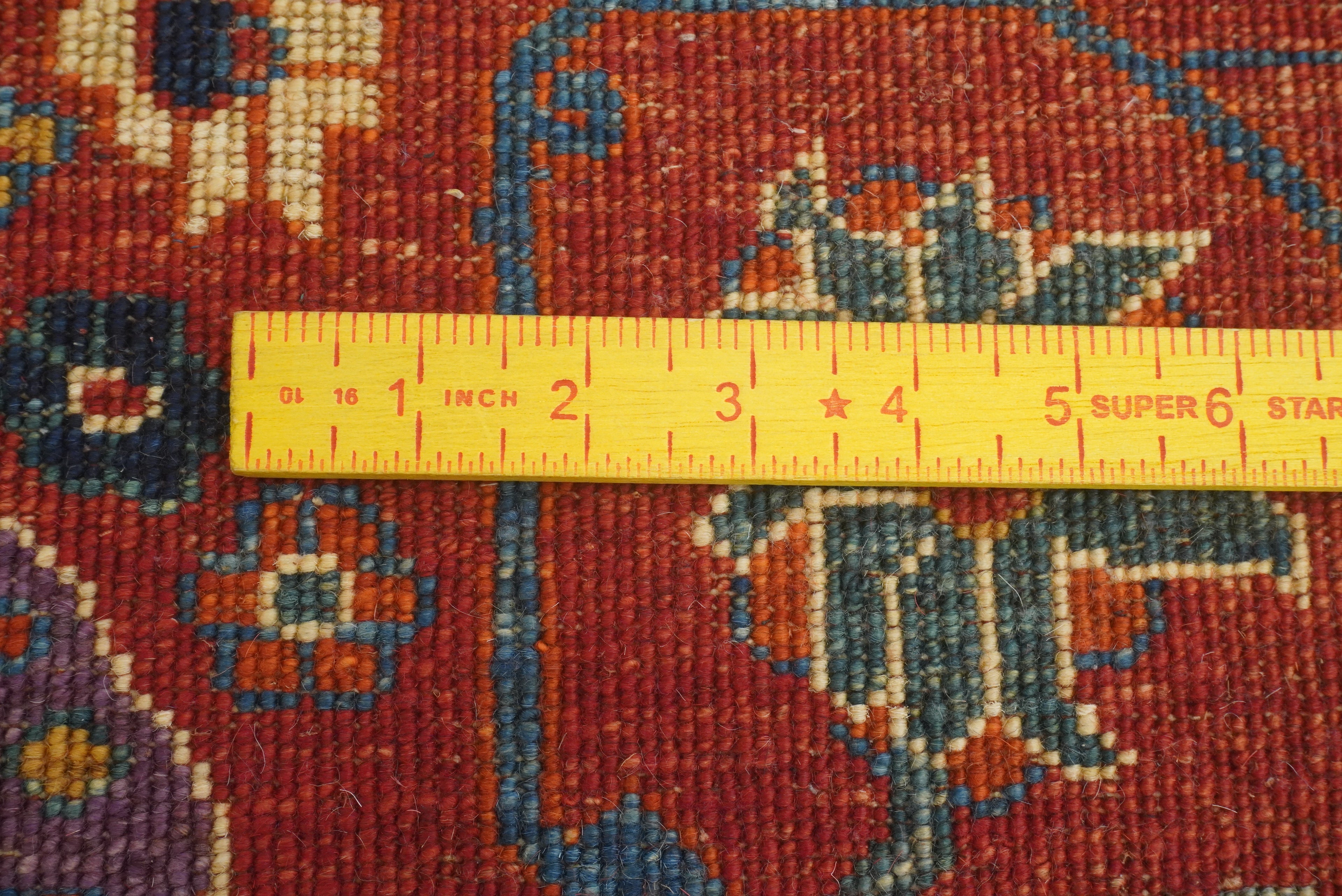 14 ft Red Bidjar Afghan Hand-Knotted Wool Runner Rug - Yildiz Rugs