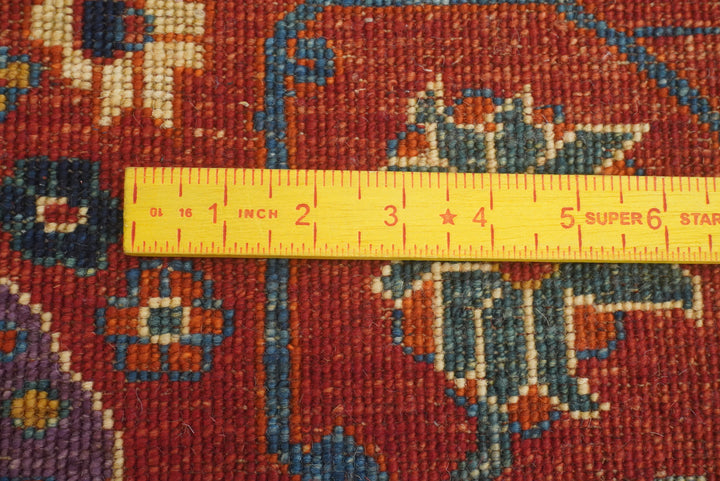 14 ft Red Bidjar Afghan Hand-Knotted Wool Runner Rug - Yildiz Rugs