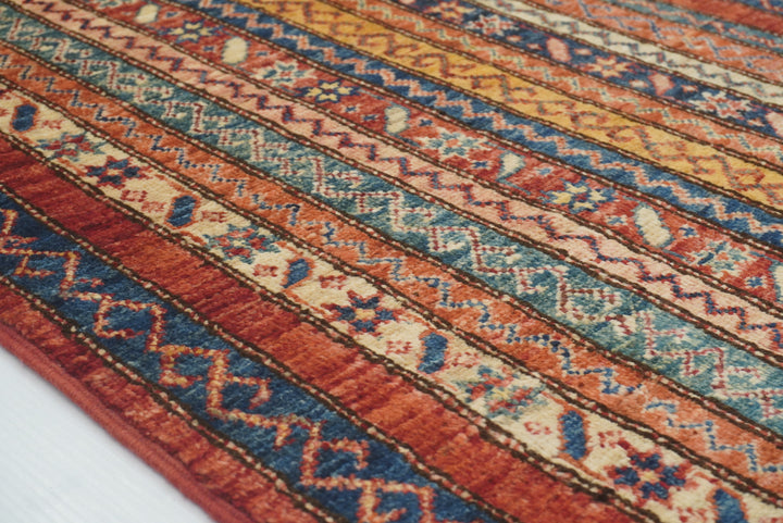 2'x6'7" Red Shawl Hand Knotted Wool Runner Rug - Yildiz Rugs