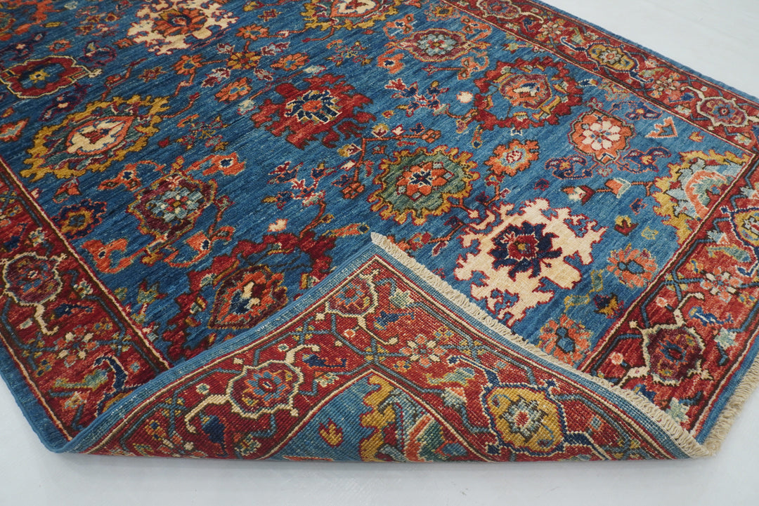 4x6 Dark Blue Bidjar Afghan hand knotted Oriental Rug