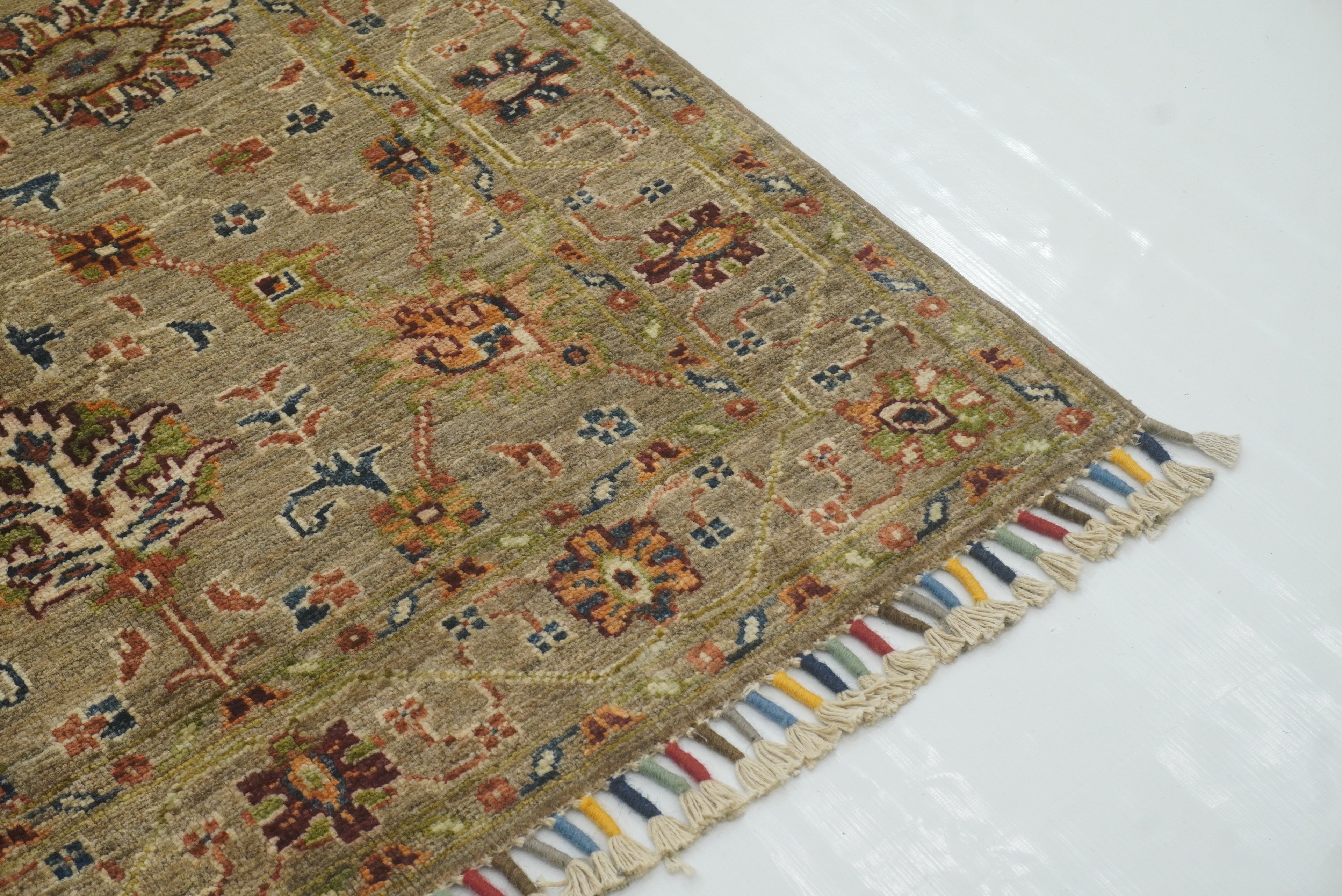 3x4 Brown Waziri Afghan Hand knotted Oriental Rug - Yildiz Rugs