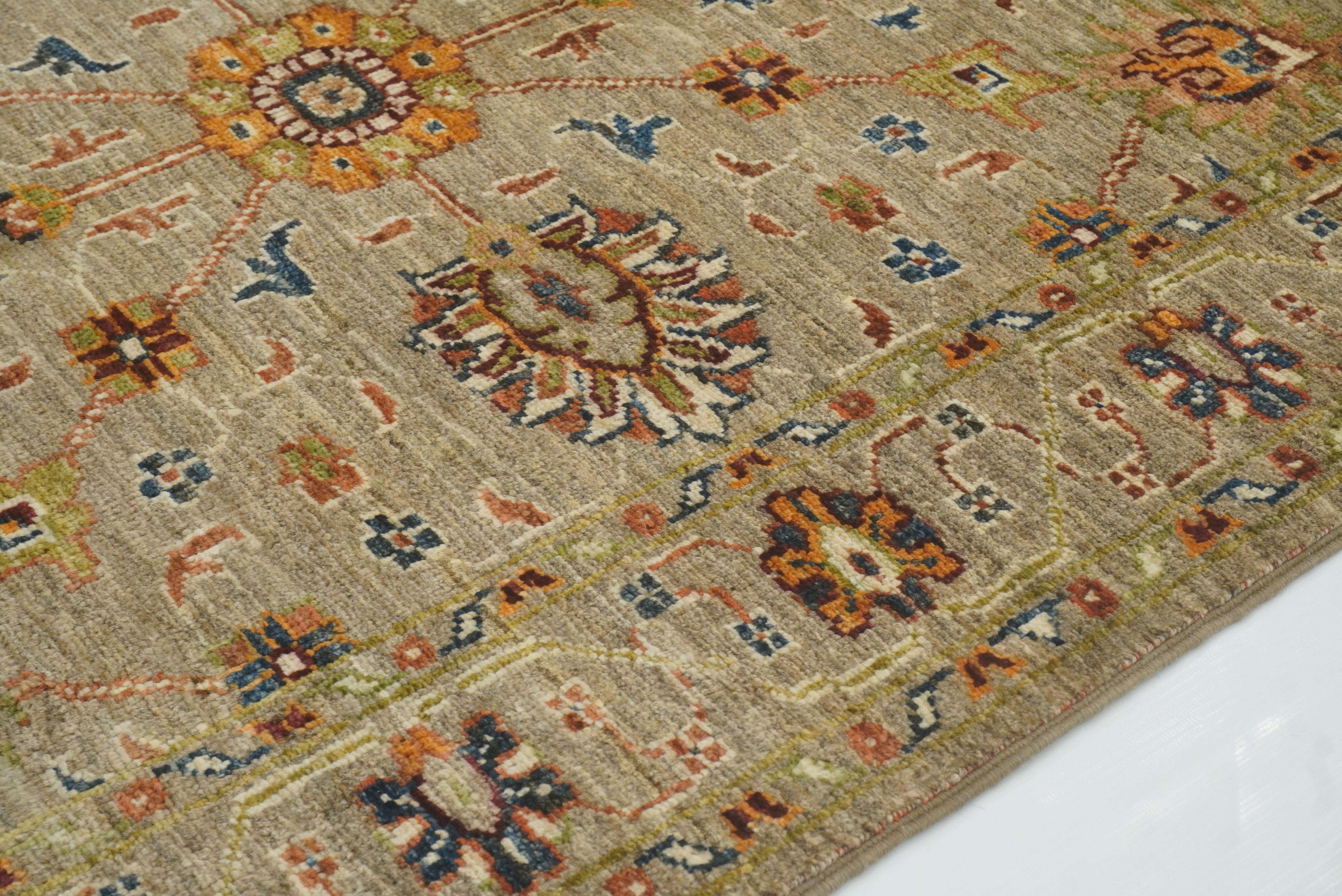 3x4 Brown Waziri Afghan Hand knotted Oriental Rug - Yildiz Rugs