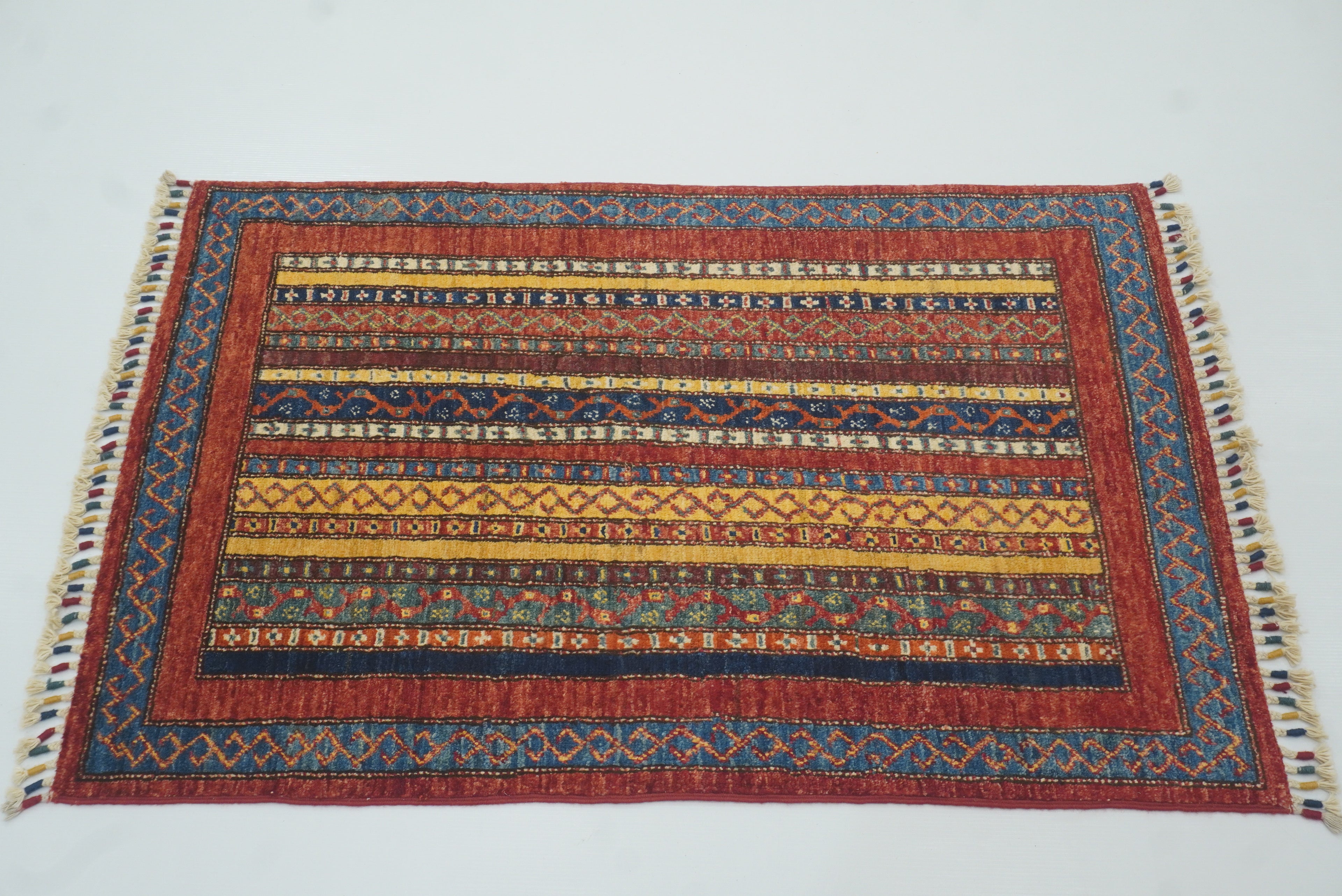 3x4 Red Turkish Style Hand knotted Rug - Yildiz Rugs