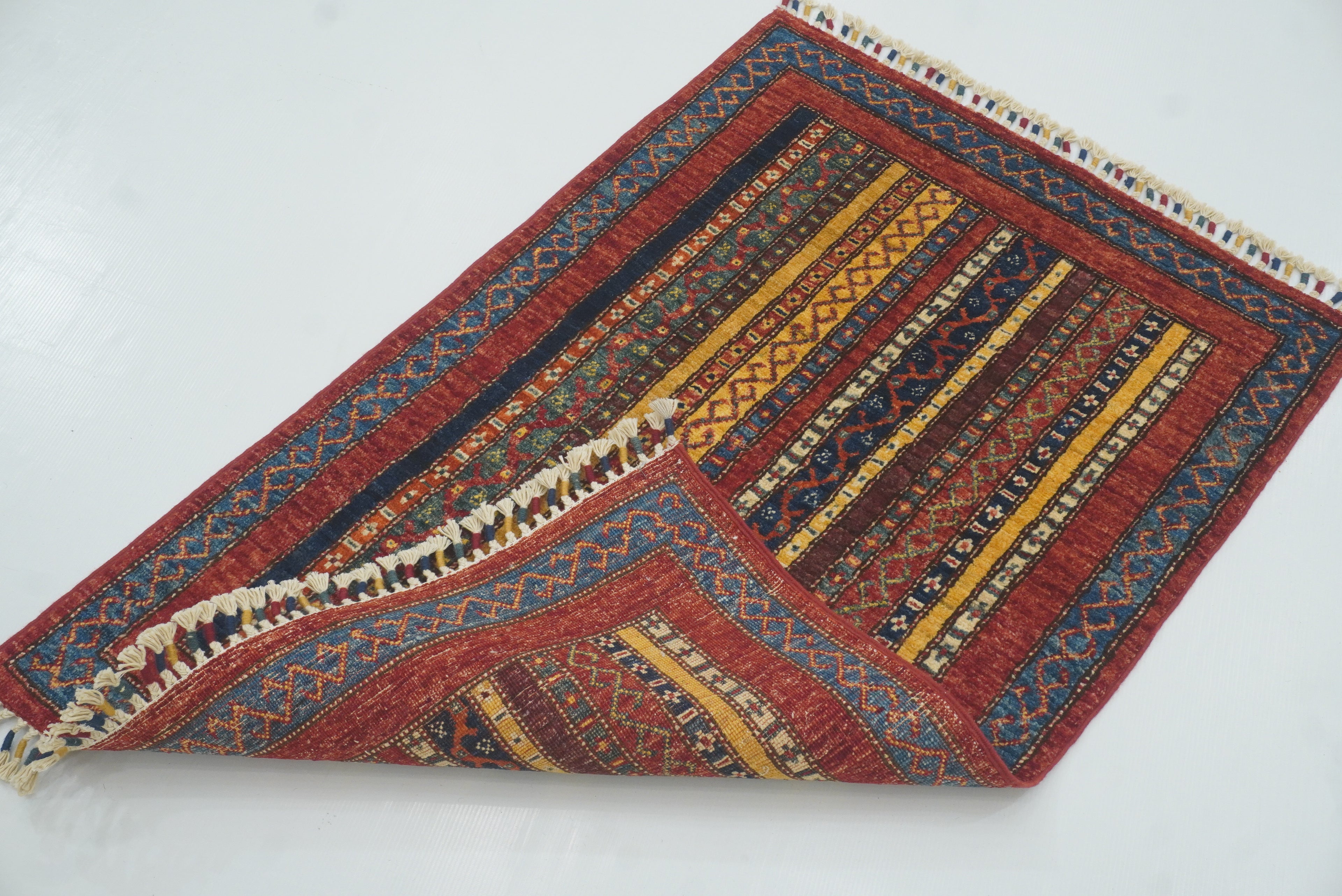 3x4 Red Turkish Style Hand knotted Rug - Yildiz Rugs