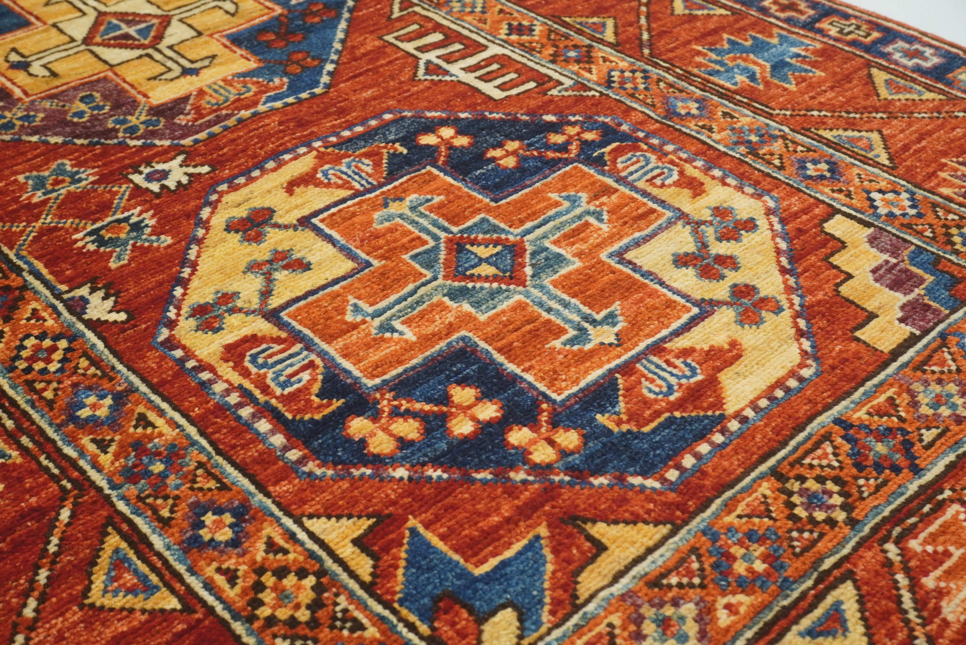 3x4 Red Ersari Hand Knotted Afghan Oriental Rug - Yildiz Rugs