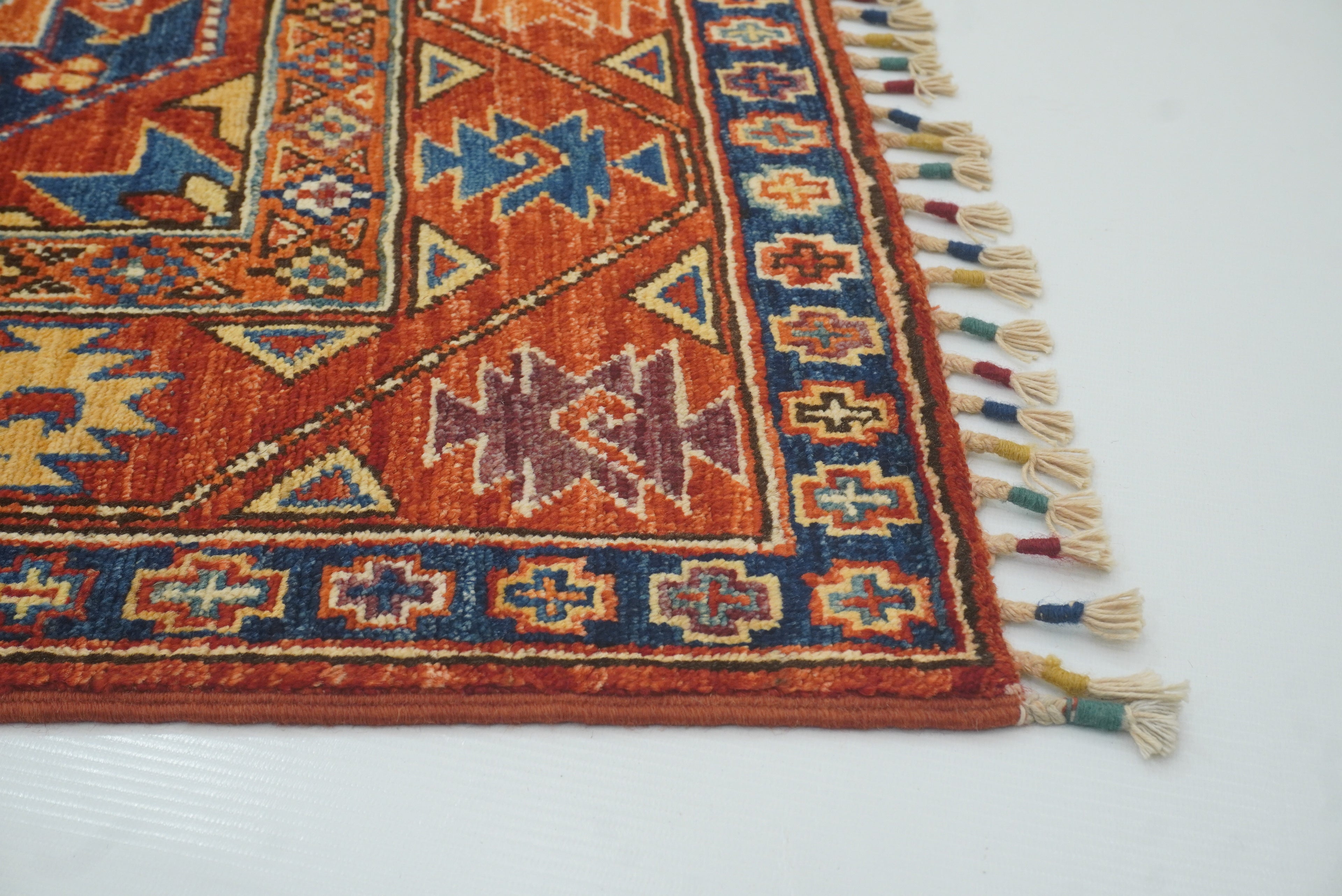 3x4 Red Ersari Hand Knotted Afghan Oriental Rug - Yildiz Rugs