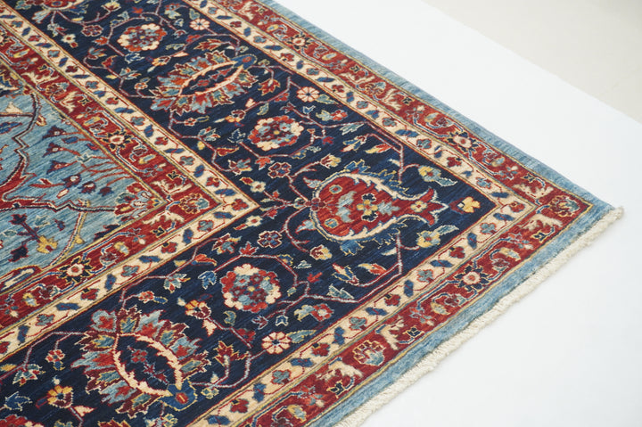 9x12 Blue Bidjar Afghan hand knotted Oriental Rug - Yildiz Rugs