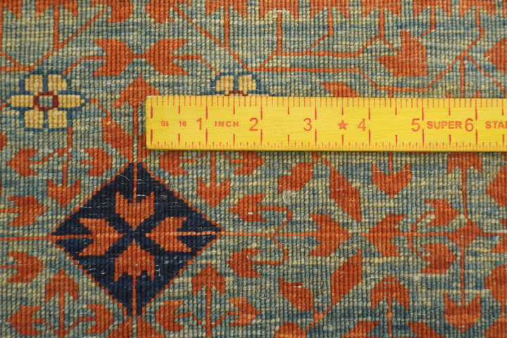 10x14 Rust Red Mamluk Turkish style Hand Knotted Medallion Rug - Yildiz Rugs