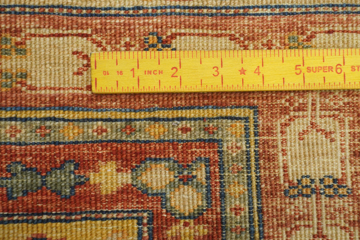 5x7 Beige Bakhtiar Afghan Hand-Knotted Oriental Rug - Yildiz Rugs