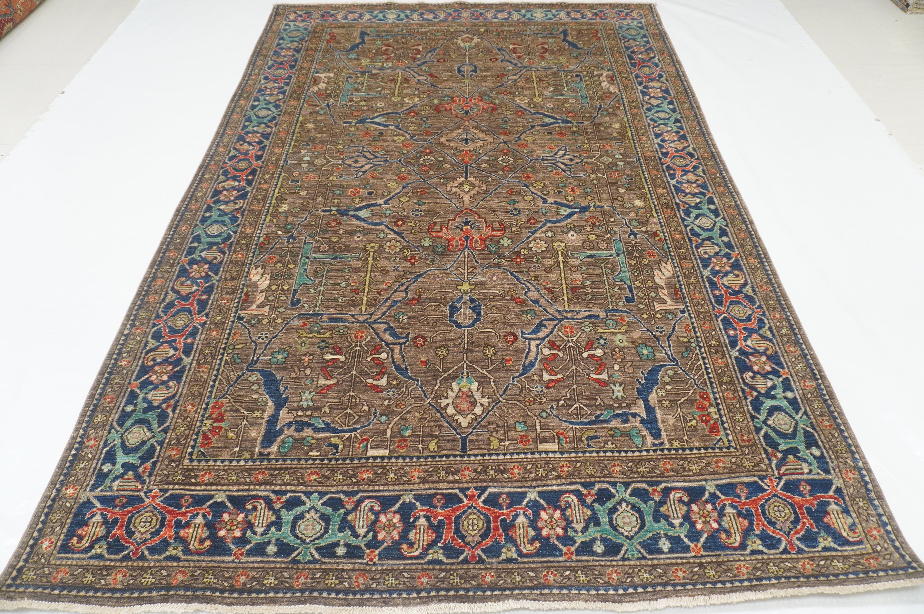 6x9 Gray Bidjar Afghan Hand Knotted Oriental Traditional Rug - Yildiz Rugs