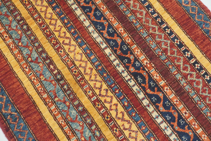 3x4 Red Area Turkish Style Hand knotted Rug - Yildiz Rugs