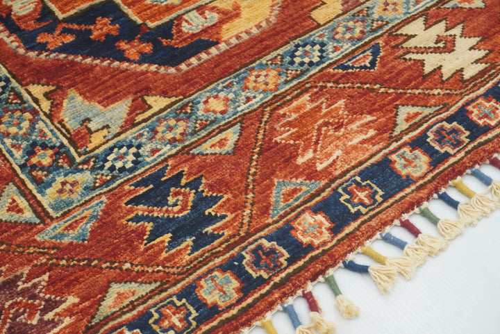 3x4 Red Ersari Hand Knotted Afghan Oriental Rug - Yildiz Rugs