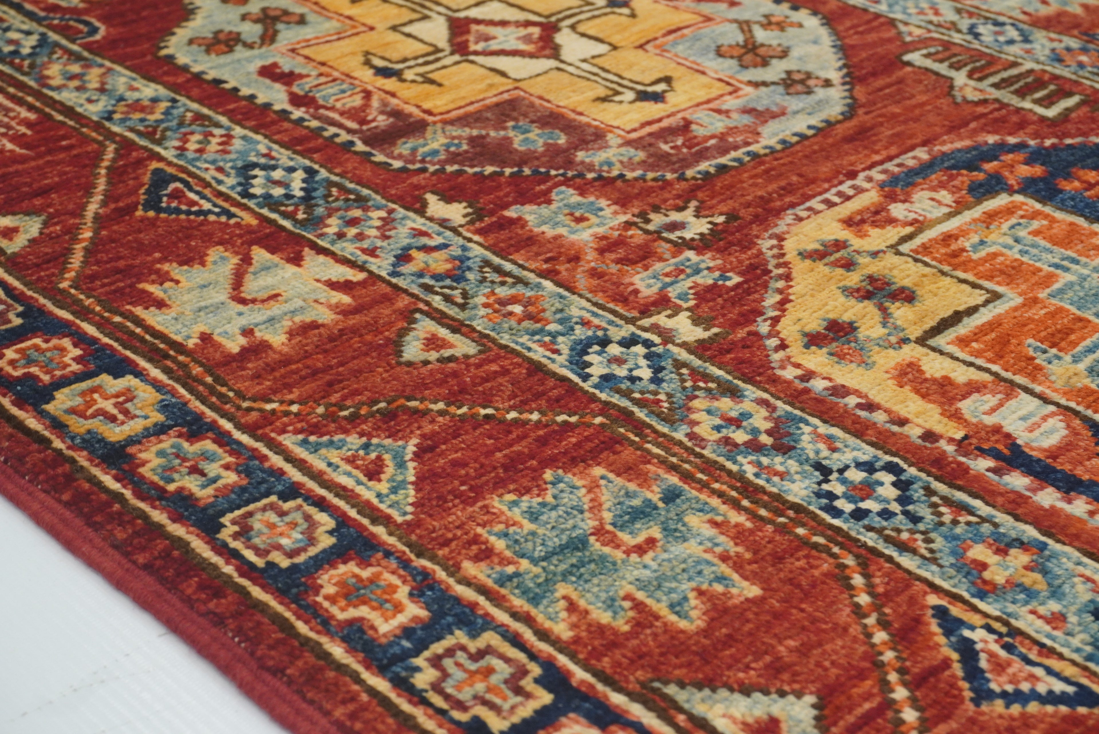 3x4 Red Ersari Hand Knotted Afghan Oriental Rug - Yildiz Rugs