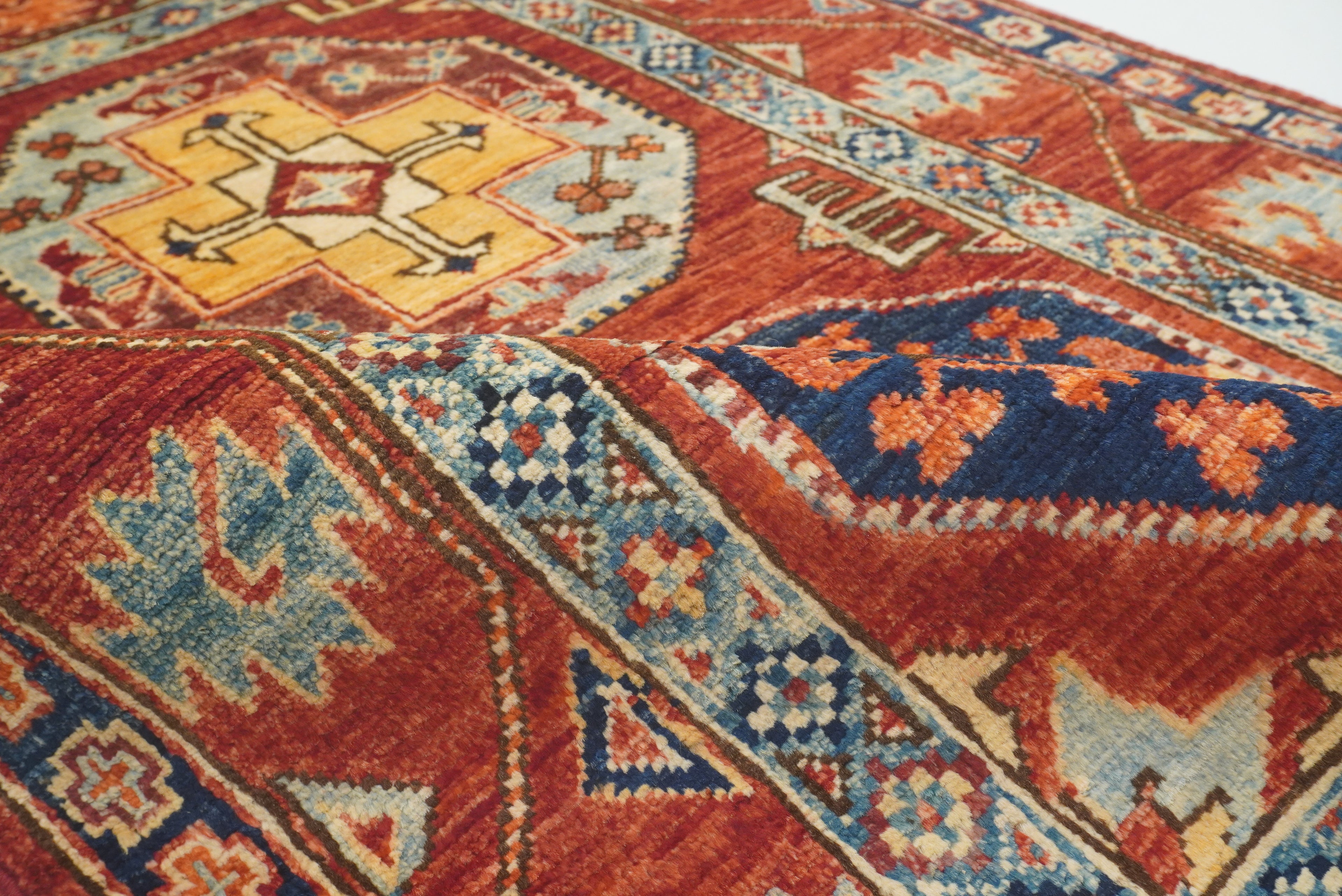 3x4 Red Ersari Hand Knotted Afghan Oriental Rug - Yildiz Rugs