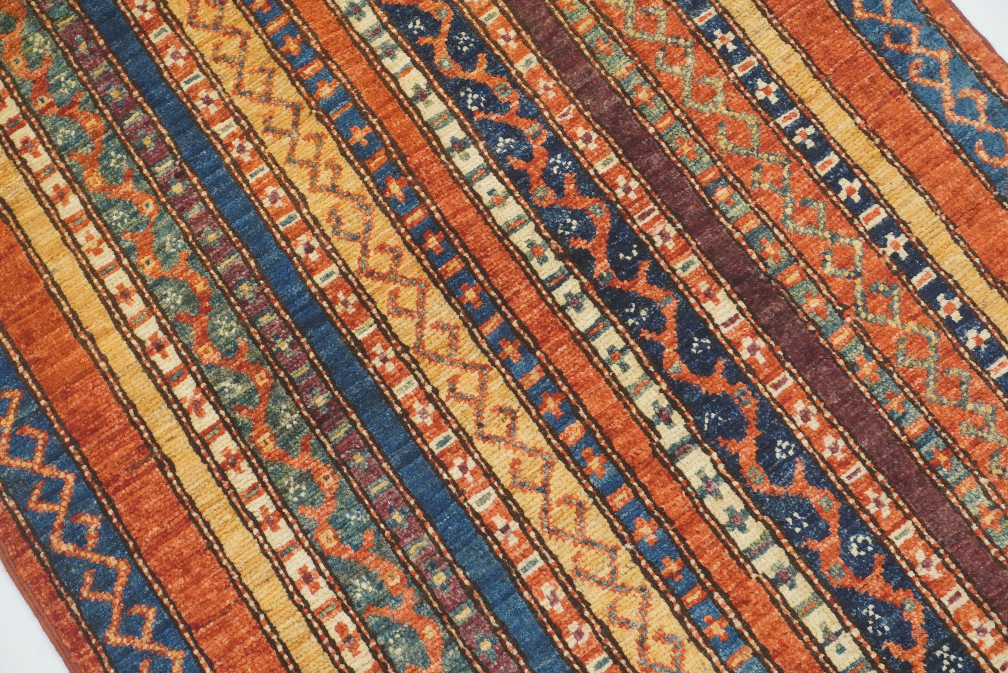 3x4 Rust Orange Turkish Style Hand knotted Rug - Yildiz Rugs