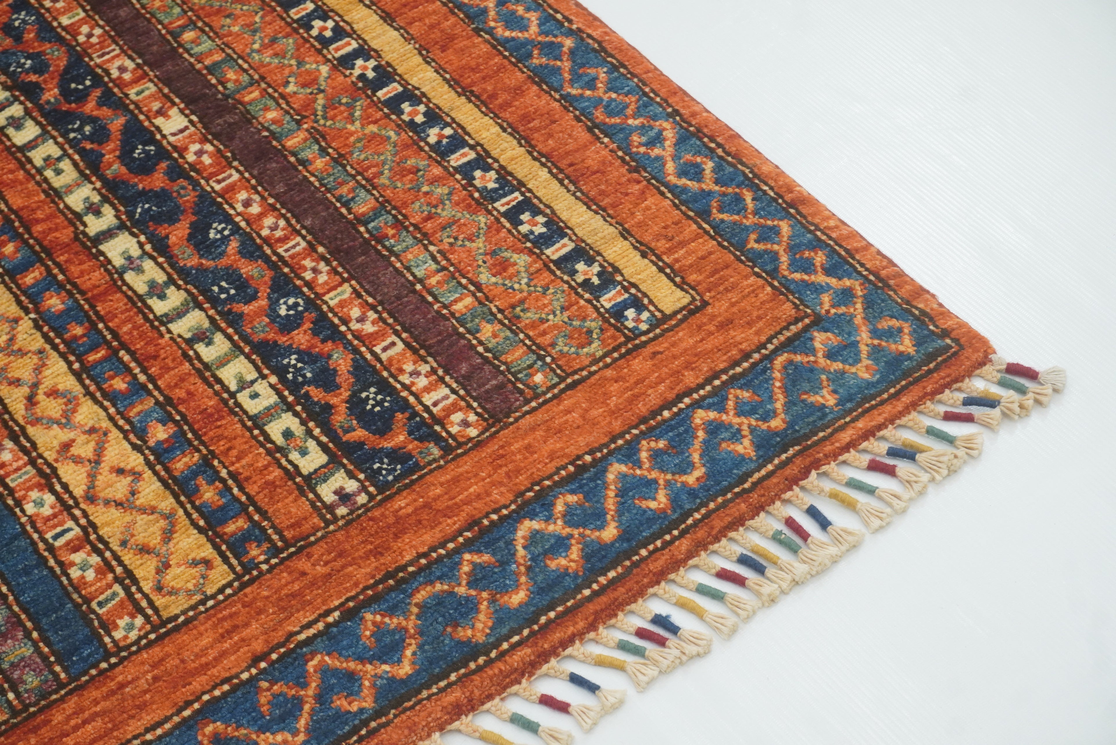 3x4 Rust Orange Turkish Style Hand knotted Rug - Yildiz Rugs