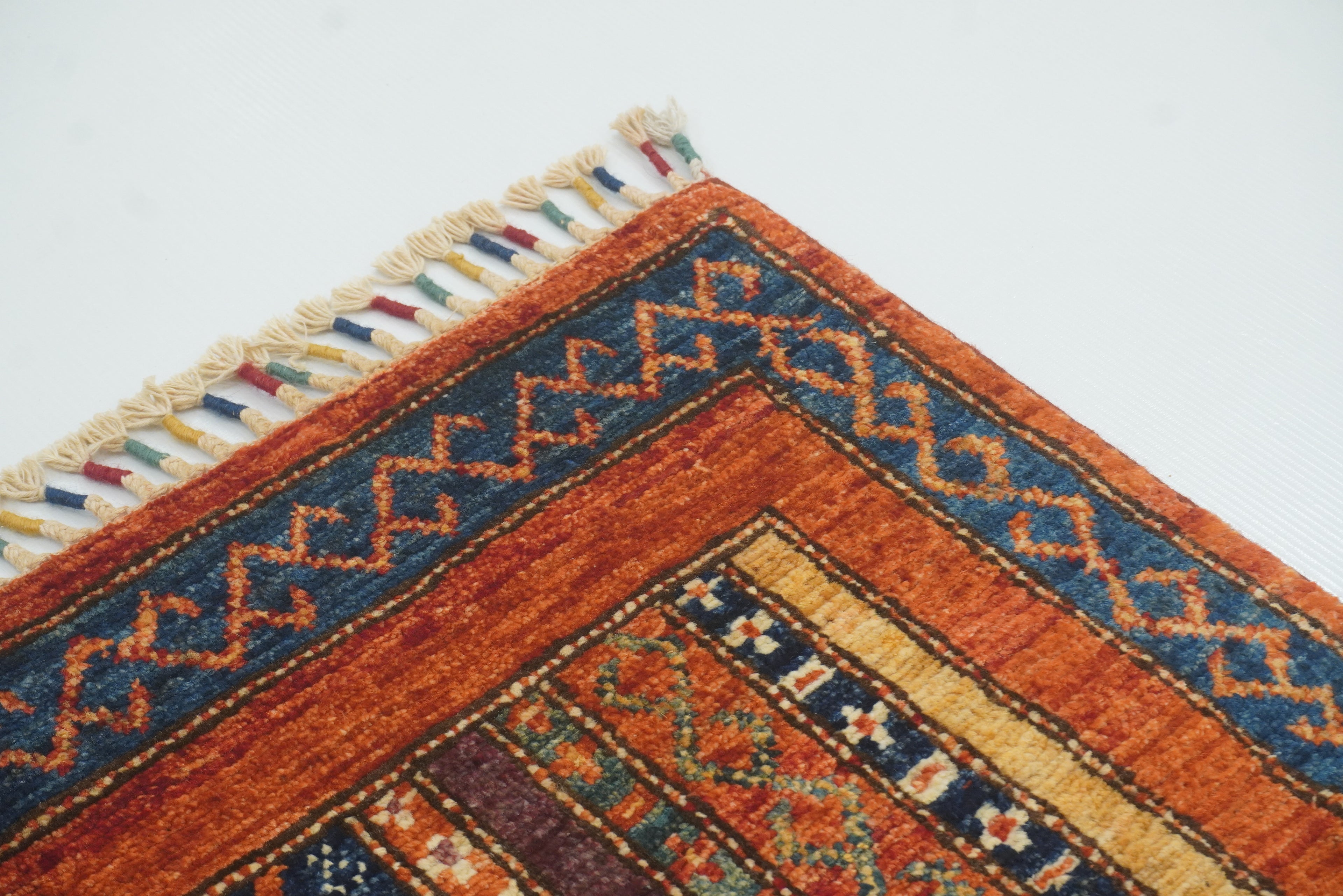 3x4 Rust Orange Turkish Style Hand knotted Rug - Yildiz Rugs