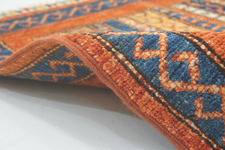 3x4 Rust Orange Turkish Style Hand knotted Rug - Yildiz Rugs