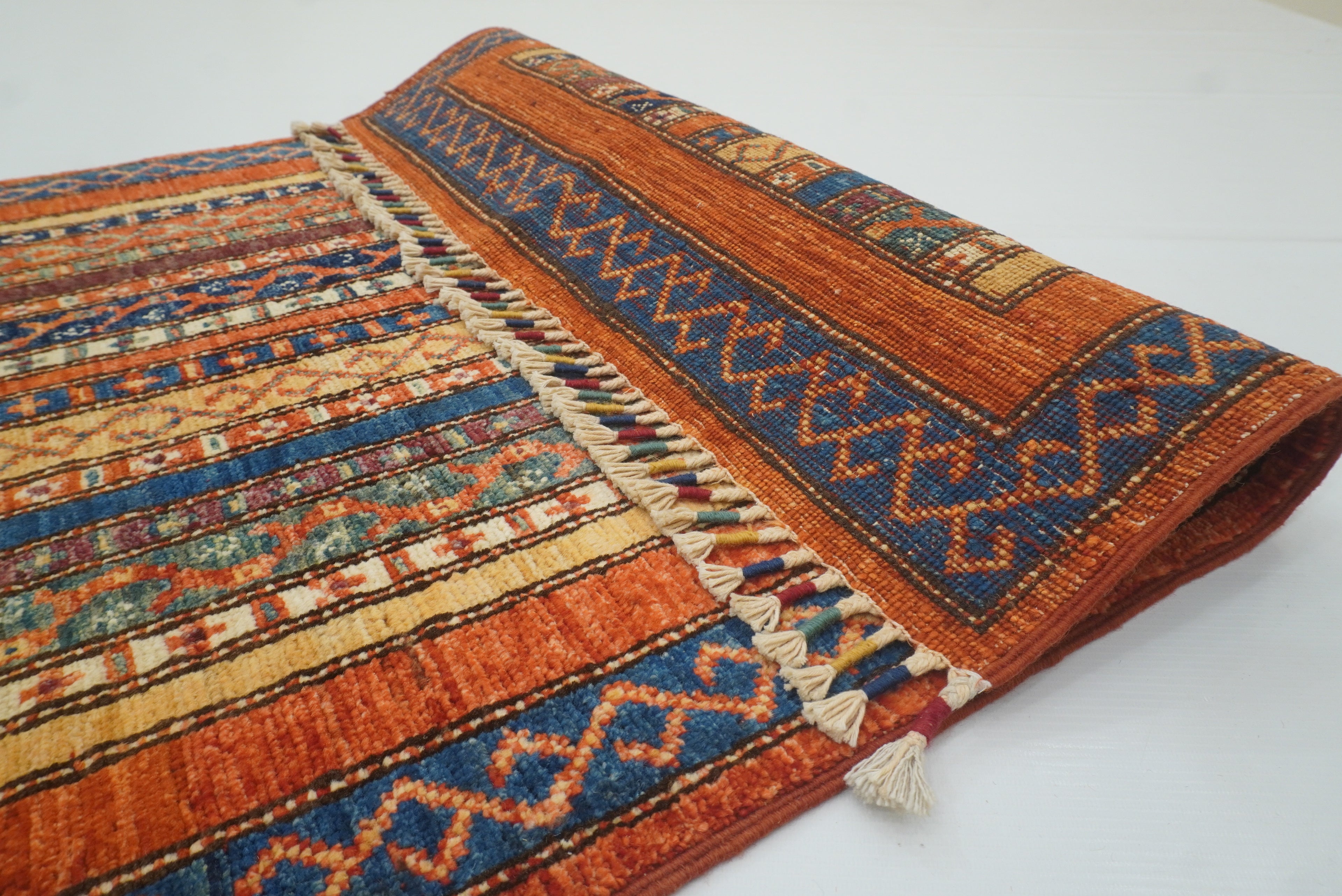 3x4 Rust Orange Turkish Style Hand knotted Rug - Yildiz Rugs