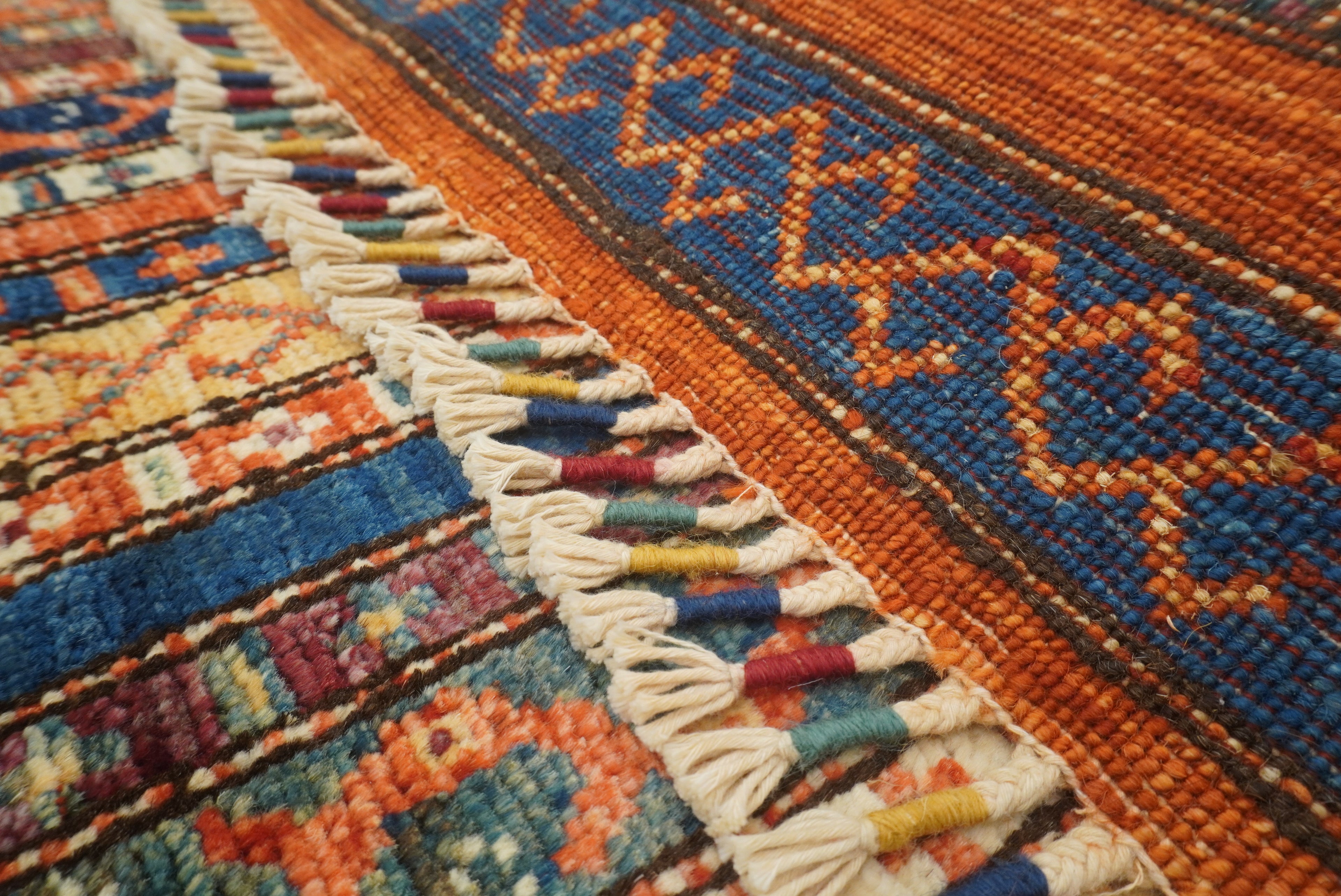 3x4 Rust Orange Turkish Style Hand knotted Rug - Yildiz Rugs