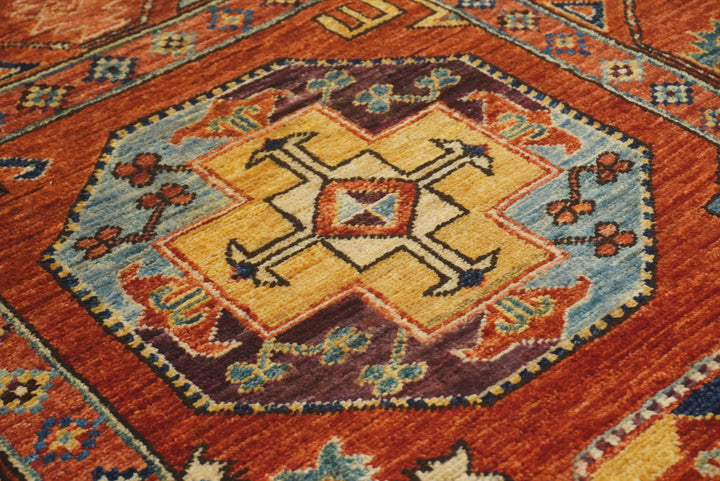 3x4 Red Ersari Hand Knotted Afghan Oriental Rug - Yildiz Rugs