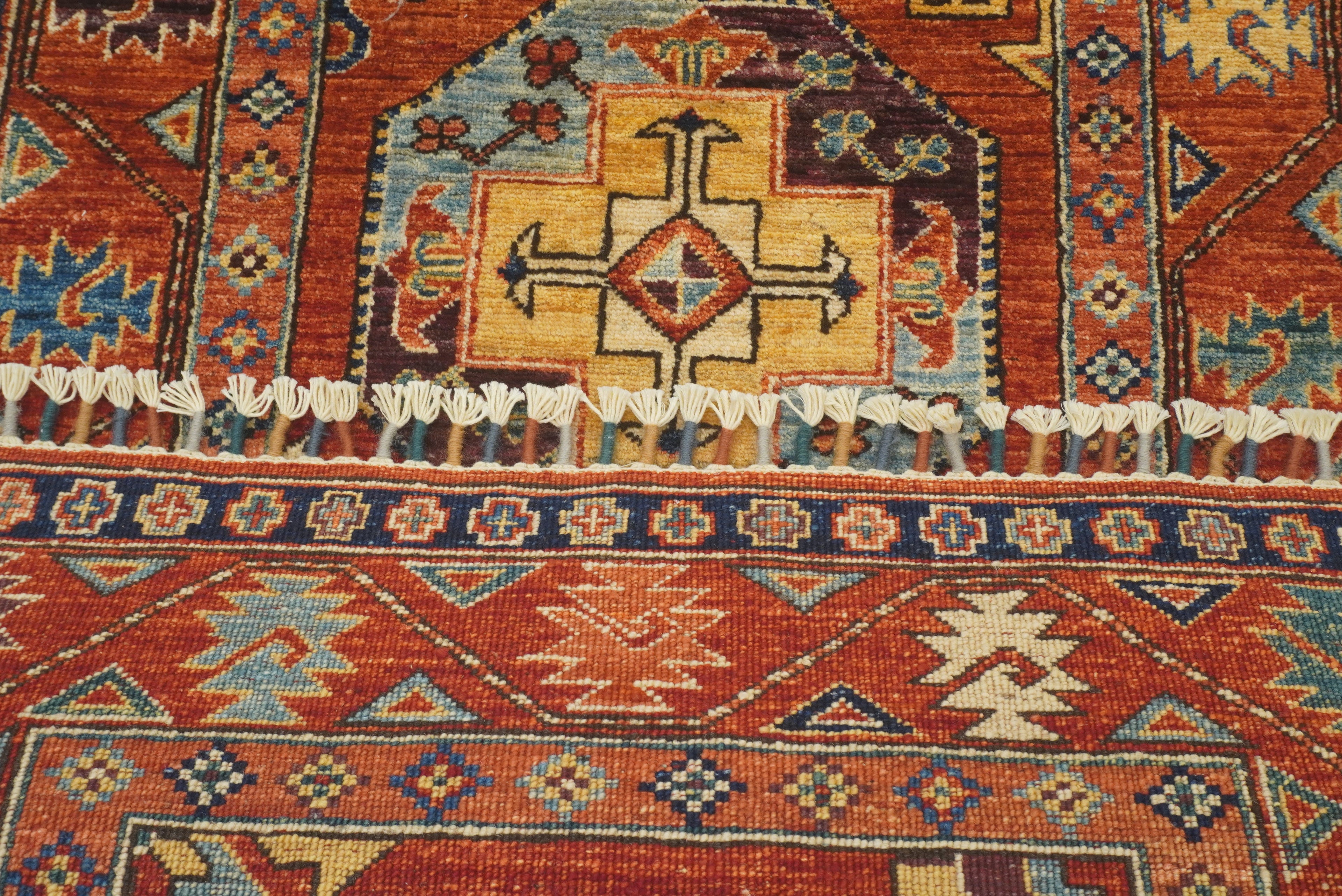 3x4 Red Ersari Hand Knotted Afghan Oriental Rug - Yildiz Rugs