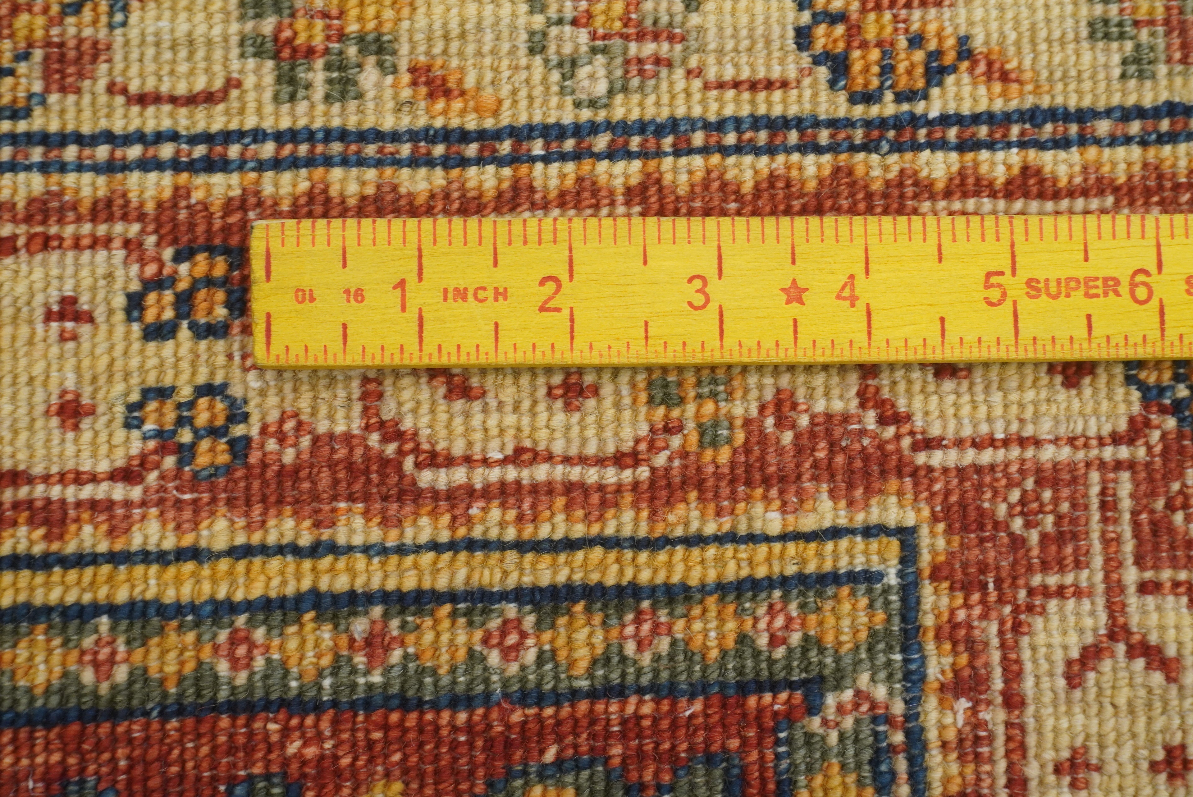 5x7 Beige Bakhtiar Afghan Hand-Knotted Oriental Rug - Yildiz Rugs