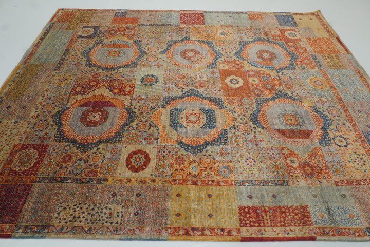8x10 Multicolor Mamluk Hand Knotted Wool Oriental Rug - Yildiz Rugs