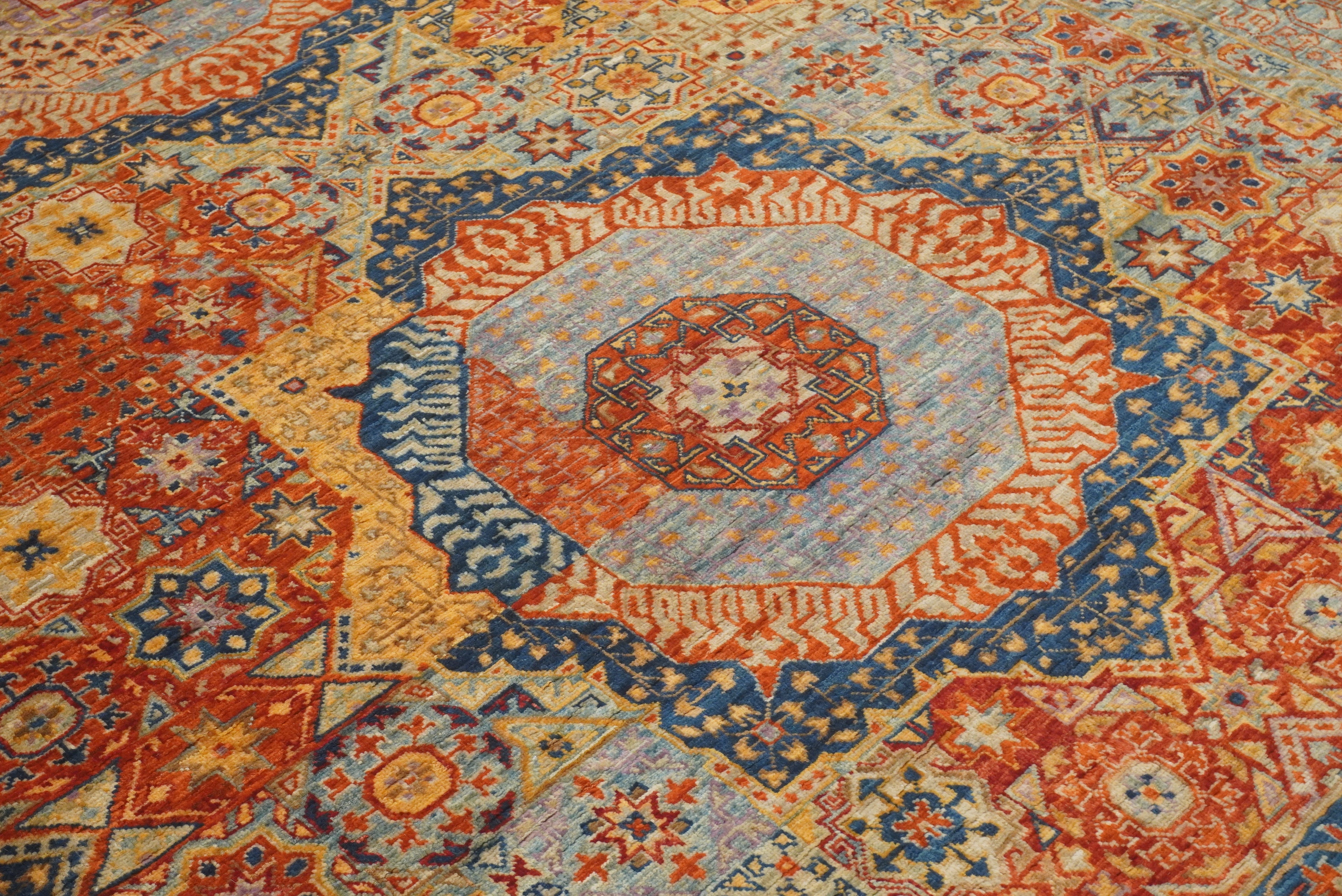 8x10 Multicolor Mamluk Hand Knotted Wool Oriental Rug - Yildiz Rugs