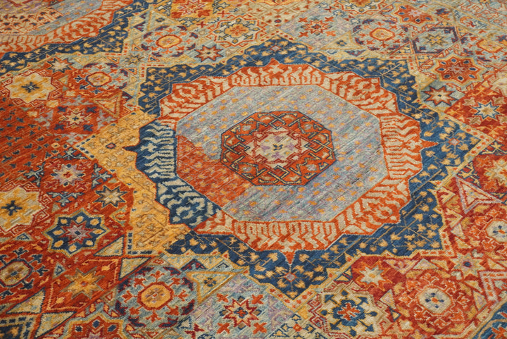8x10 Multicolor Mamluk Hand Knotted Wool Oriental Rug - Yildiz Rugs