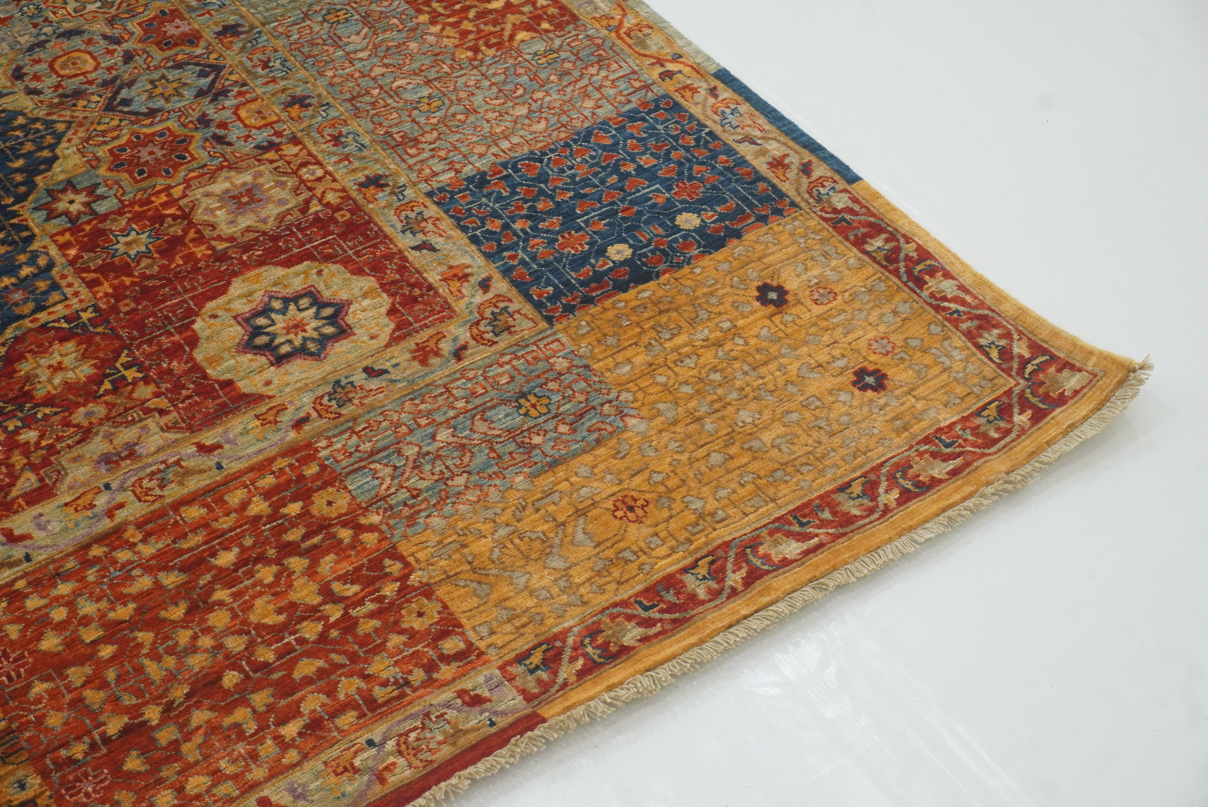 8x10 Multicolor Mamluk Hand Knotted Wool Oriental Rug - Yildiz Rugs