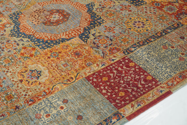 8x10 Multicolor Mamluk Hand Knotted Wool Oriental Rug - Yildiz Rugs
