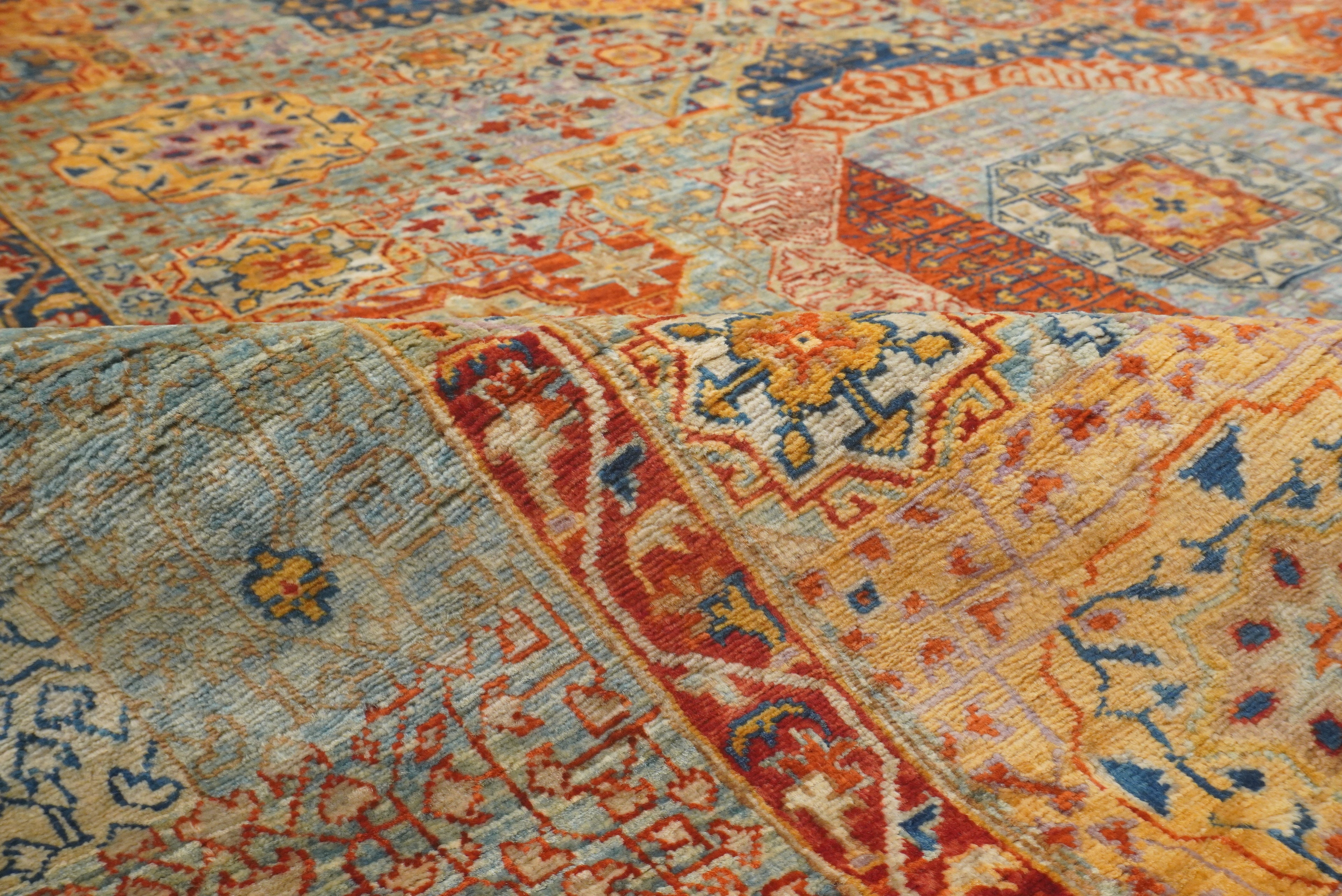 8x10 Multicolor Mamluk Hand Knotted Wool Oriental Rug - Yildiz Rugs