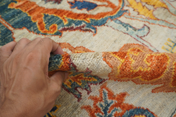 6x9 Bidjar Taupe Gray Persian Style Hand knotted Wool Oriental Rug