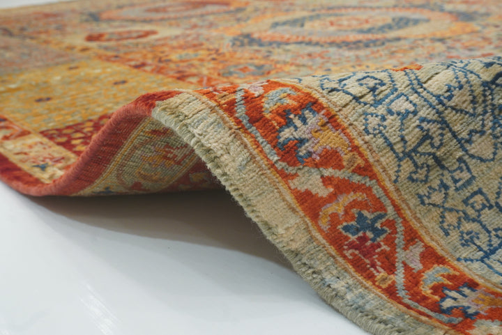 8x10 Multicolor Mamluk Hand Knotted Wool Oriental Rug - Yildiz Rugs