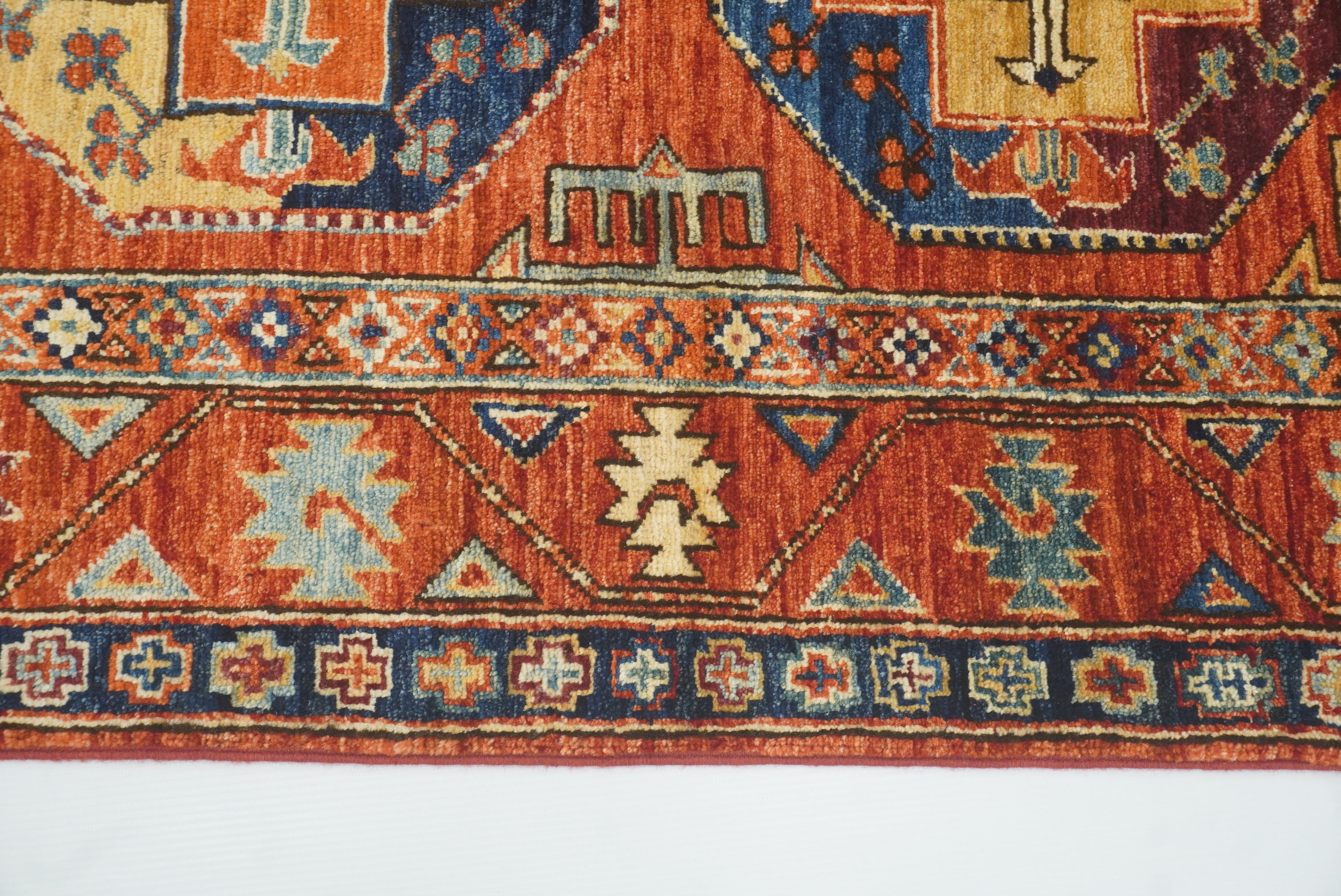 3x4 Red Ersari Hand Knotted Afghan Oriental Rug - Yildiz Rugs