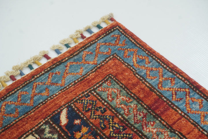 2x3 Red Turkish Hand-Knotted Rug - Yildiz Rugs