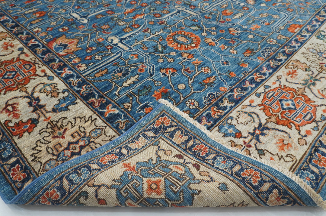 SOLD 9x12 Blue Bidjar Oriental Afghan Hand knotted Rug