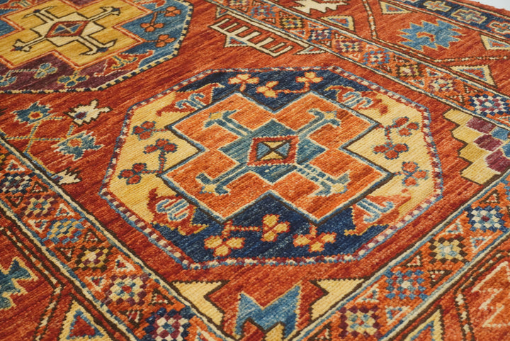 3x4 Red Ersari Hand Knotted Afghan Oriental Rug - Yildiz Rugs