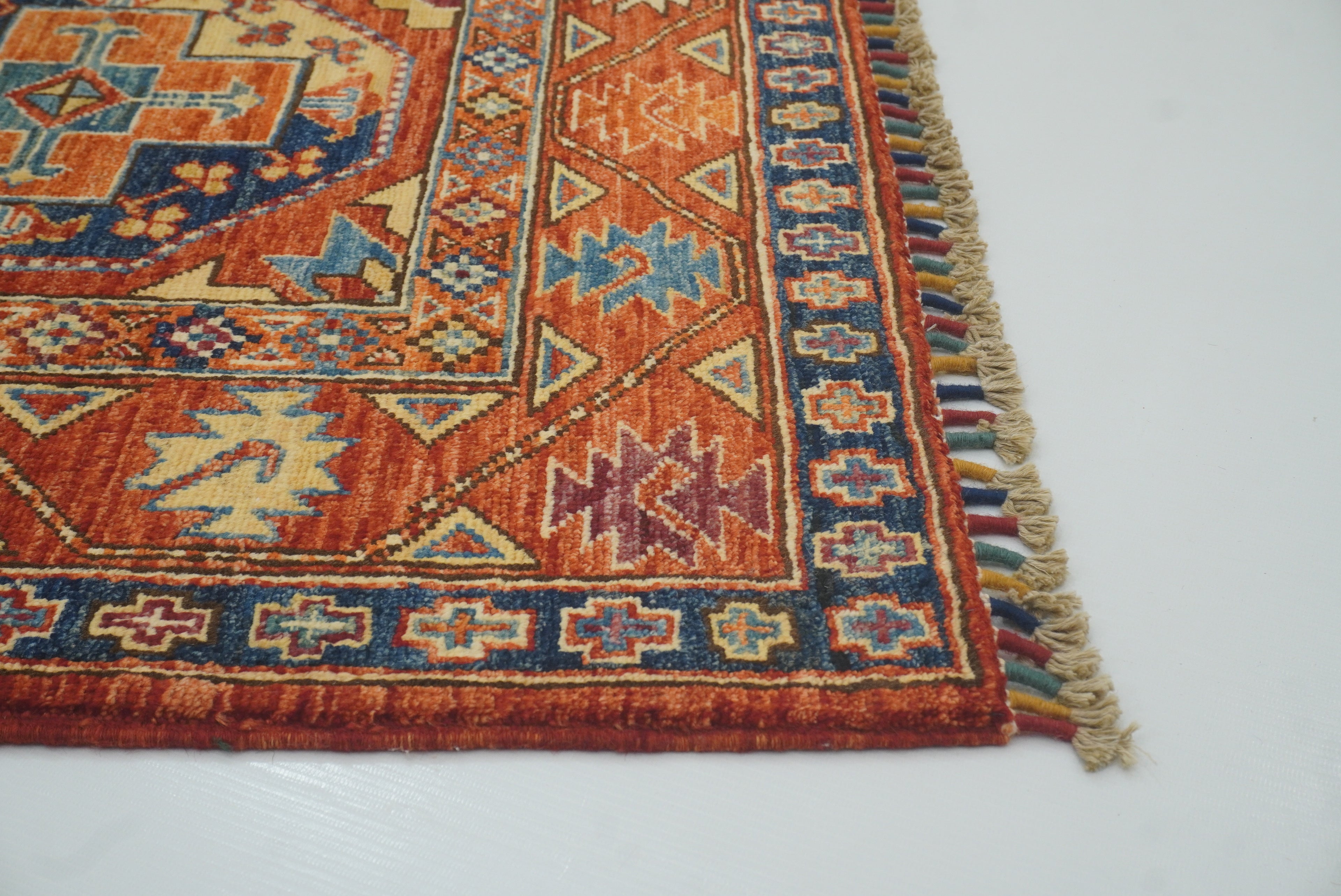 3x4 Red Ersari Hand Knotted Afghan Oriental Rug - Yildiz Rugs