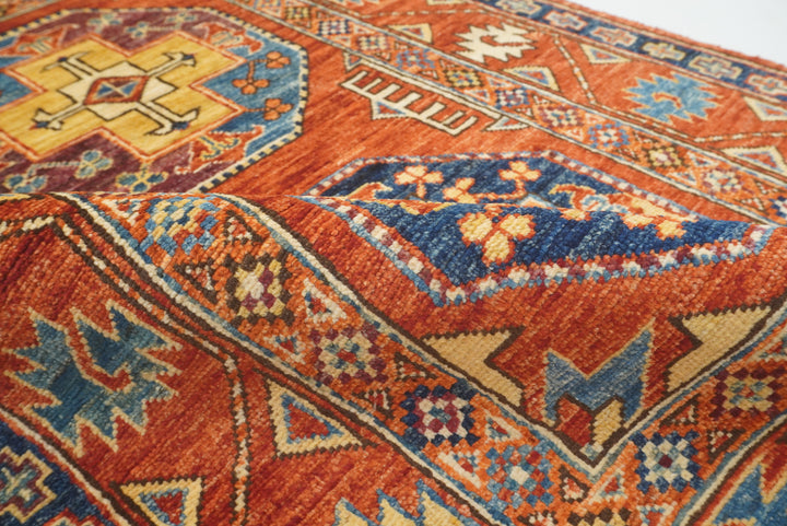 3x4 Red Ersari Hand Knotted Afghan Oriental Rug - Yildiz Rugs