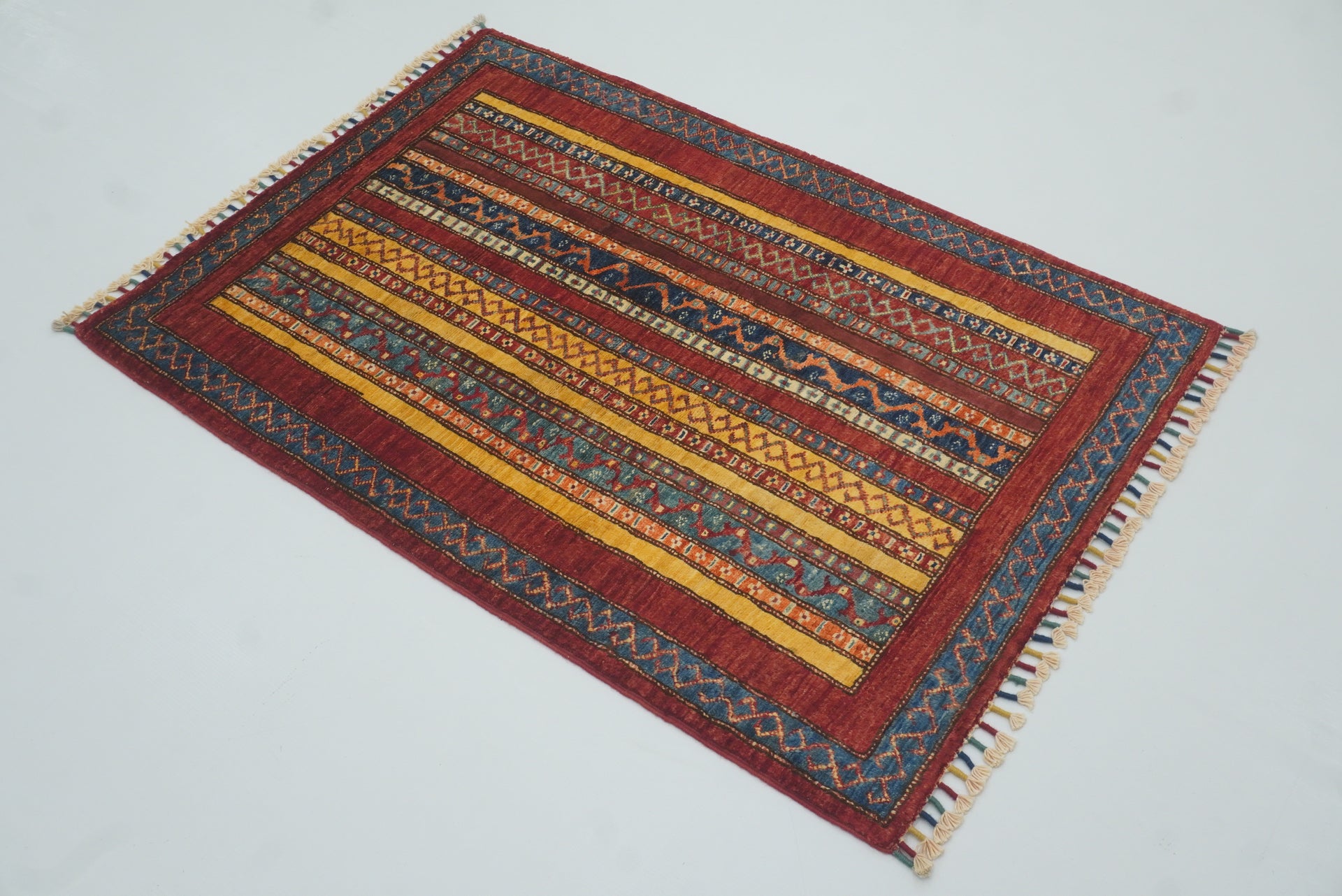 3x4 Red Turkish Style Hand knotted Rug - Yildiz Rugs