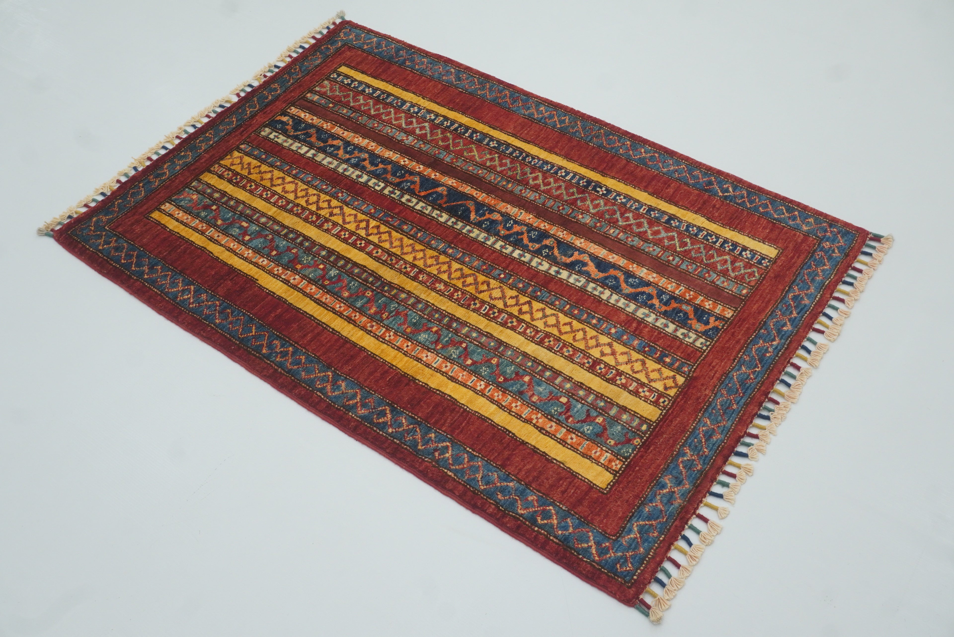 3x4 Red Turkish Style Hand knotted Rug - Yildiz Rugs