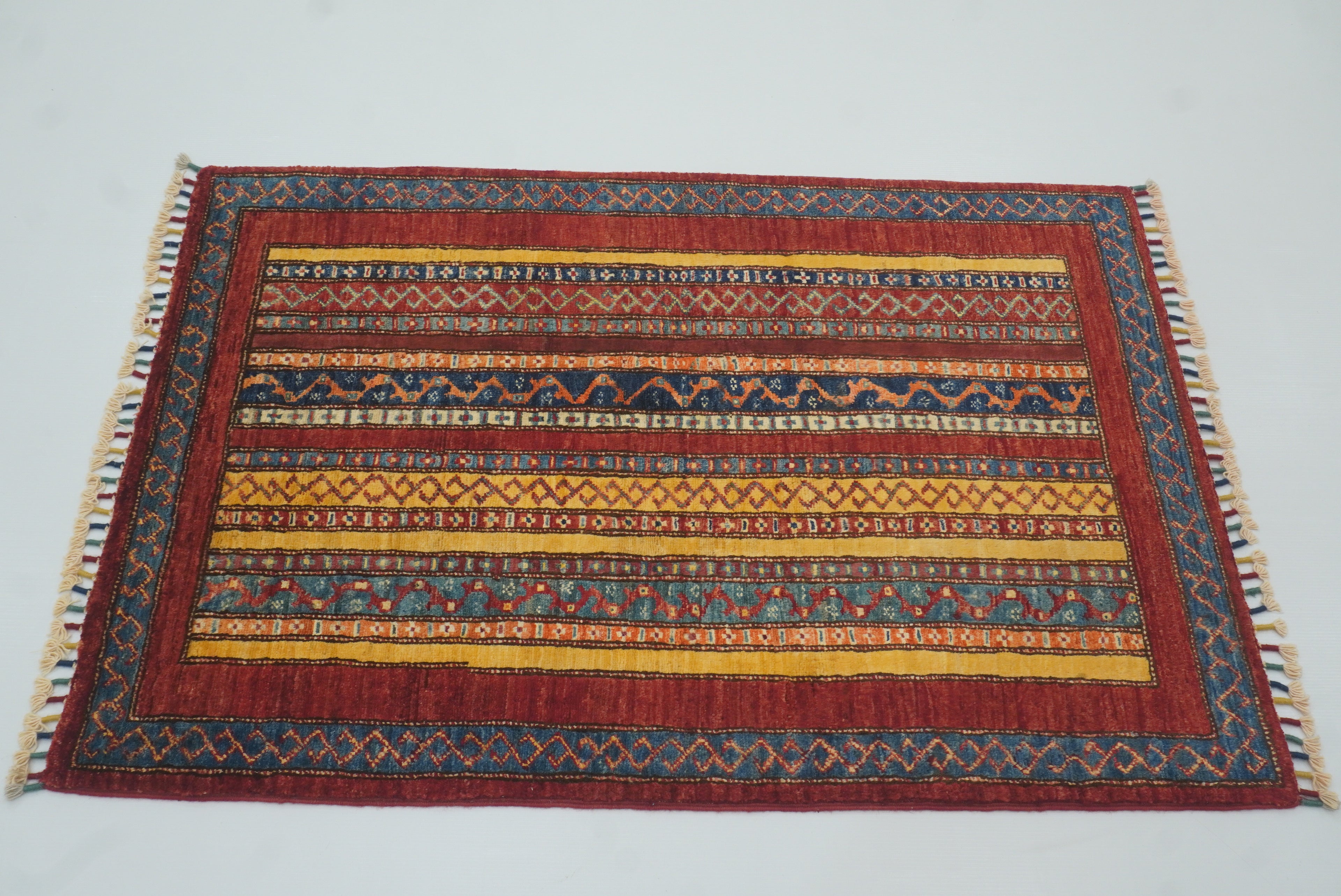 3x4 Red Turkish Style Hand knotted Rug - Yildiz Rugs